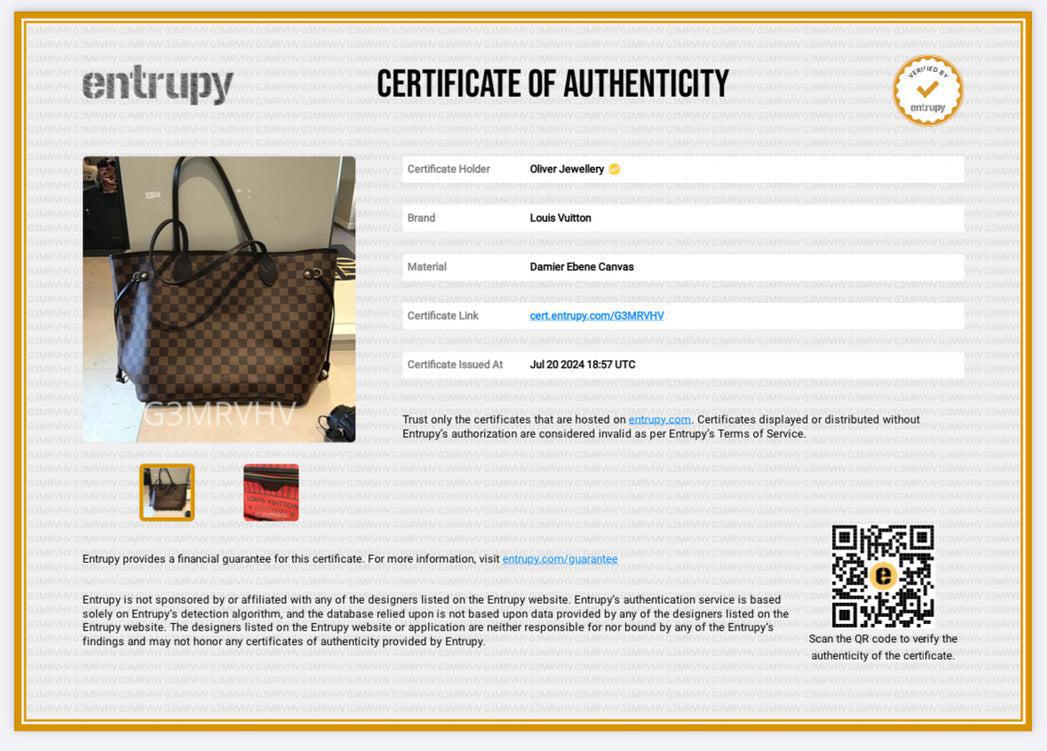 Louis Vuitton 2022 Damier Ebene Neverfull MM w/ Pouch