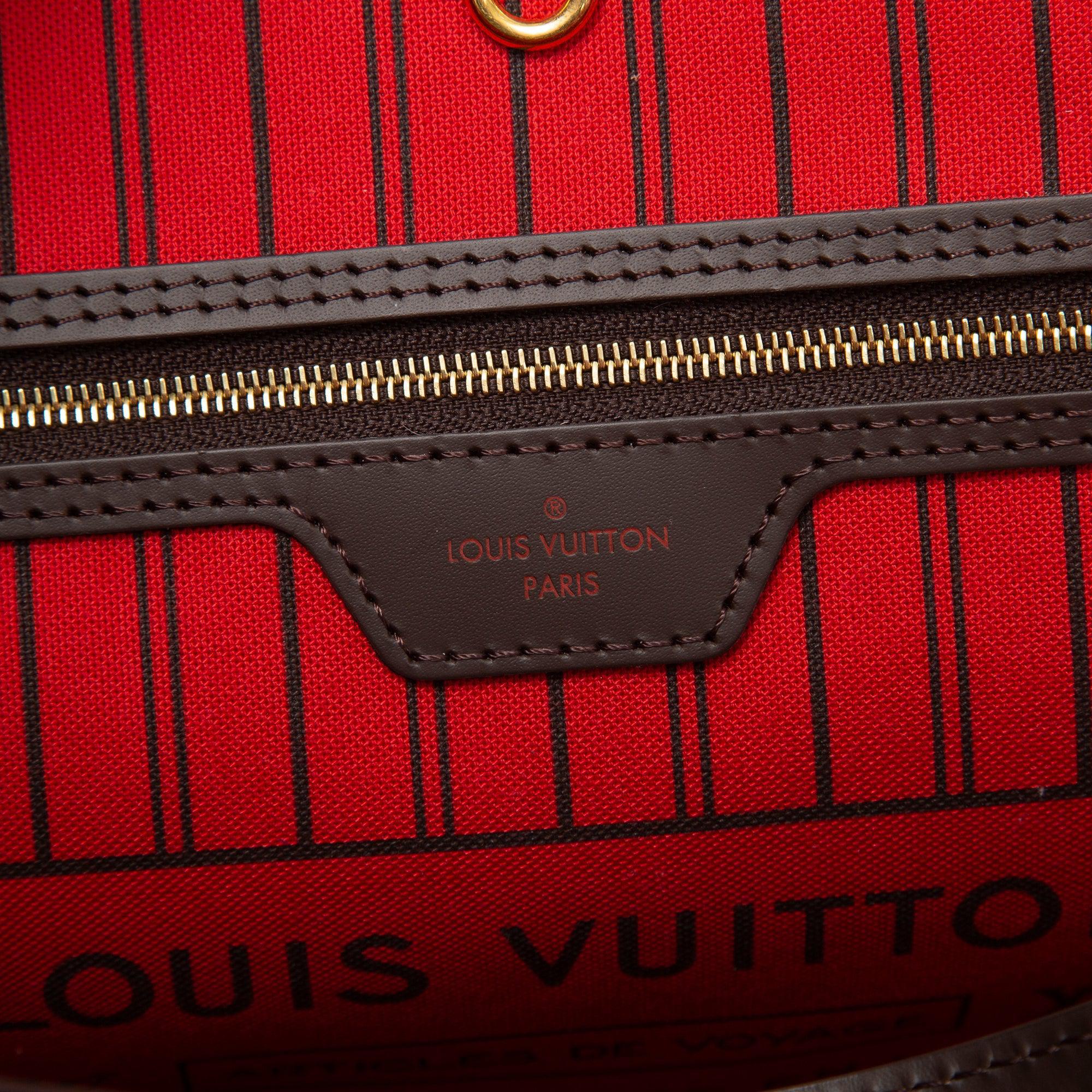 Louis Vuitton 2022 Damier Ebene Neverfull MM w/ Pouch & Box