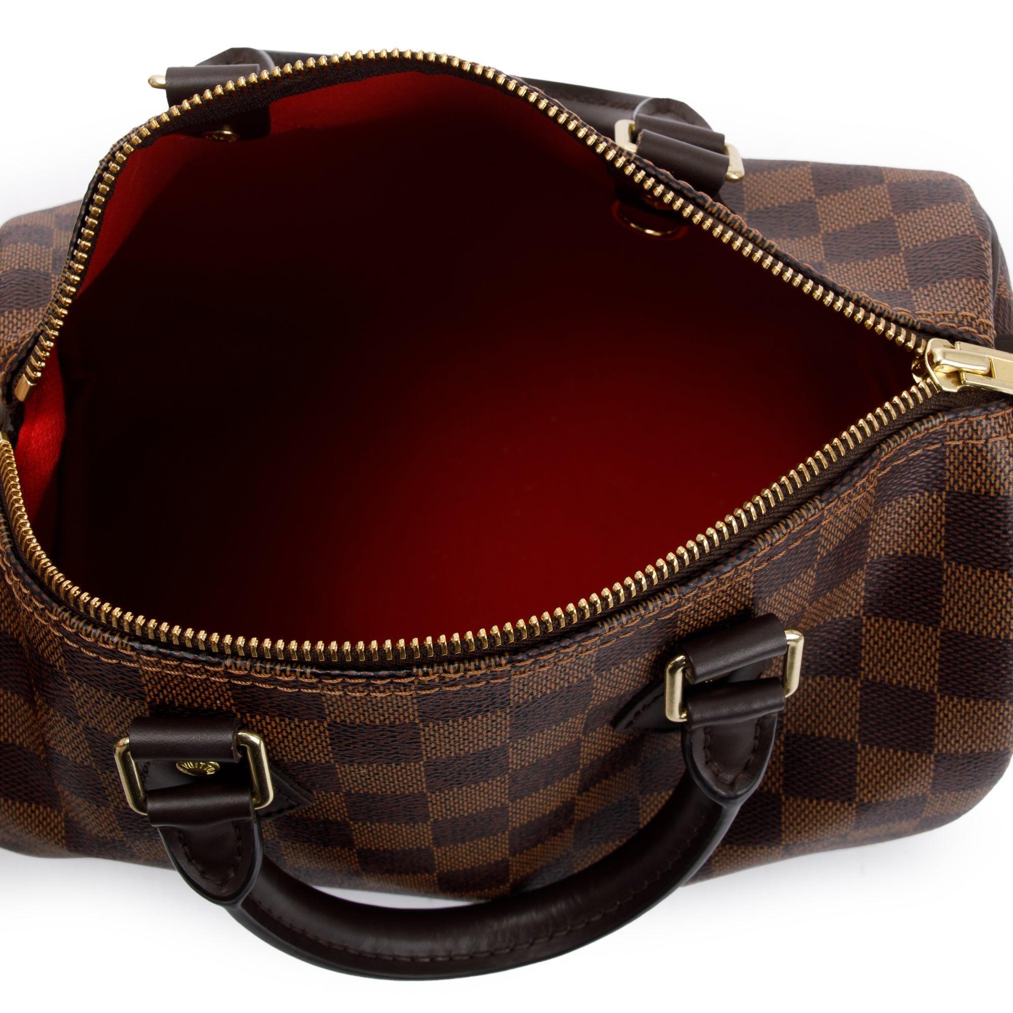 Louis Vuitton 2022 Damier Ebene Speedy 25