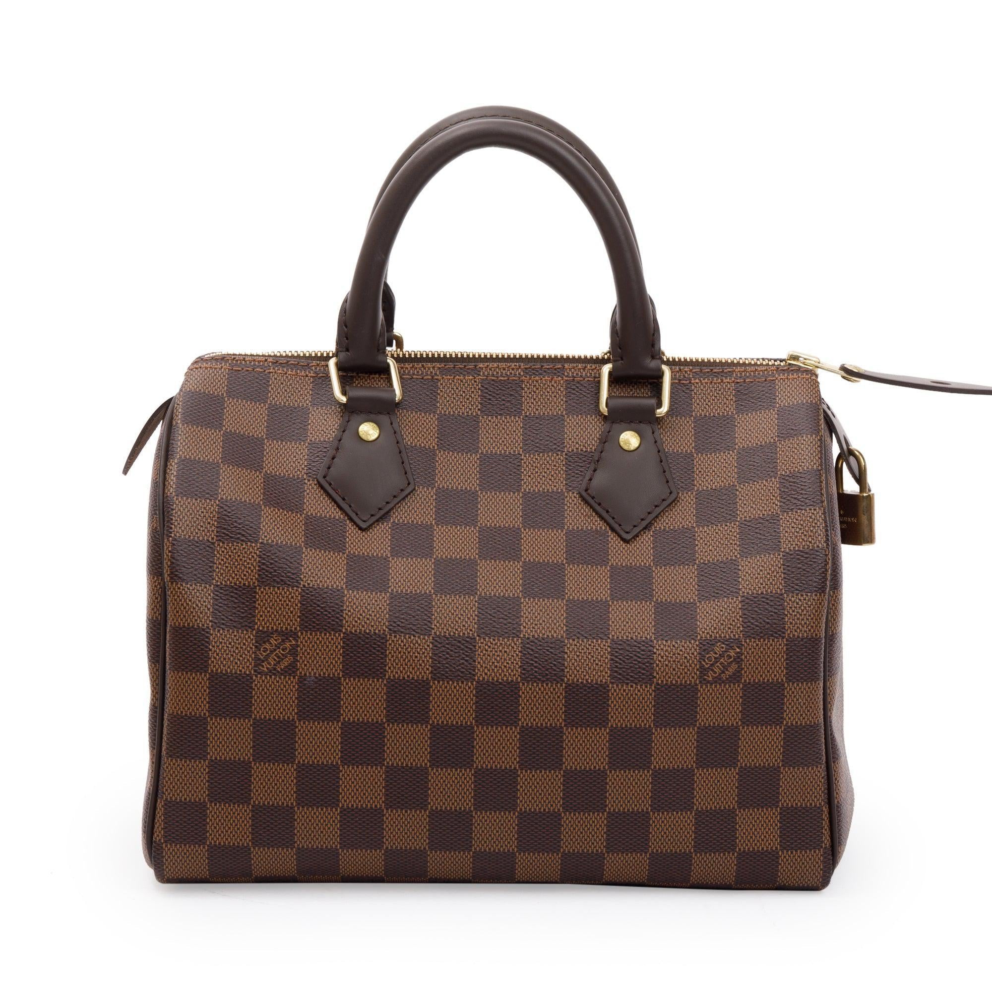 Louis Vuitton 2022 Damier Ebene Speedy 25