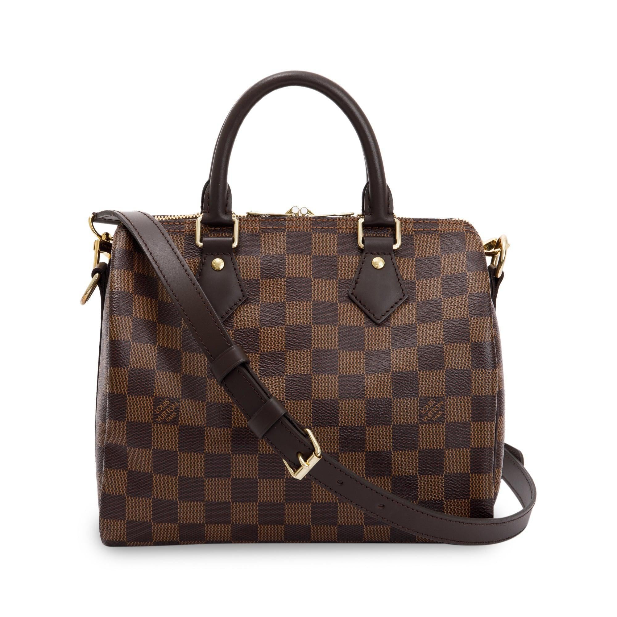 Louis Vuitton 2022 Damier Ebene Speedy Bandouliere 25