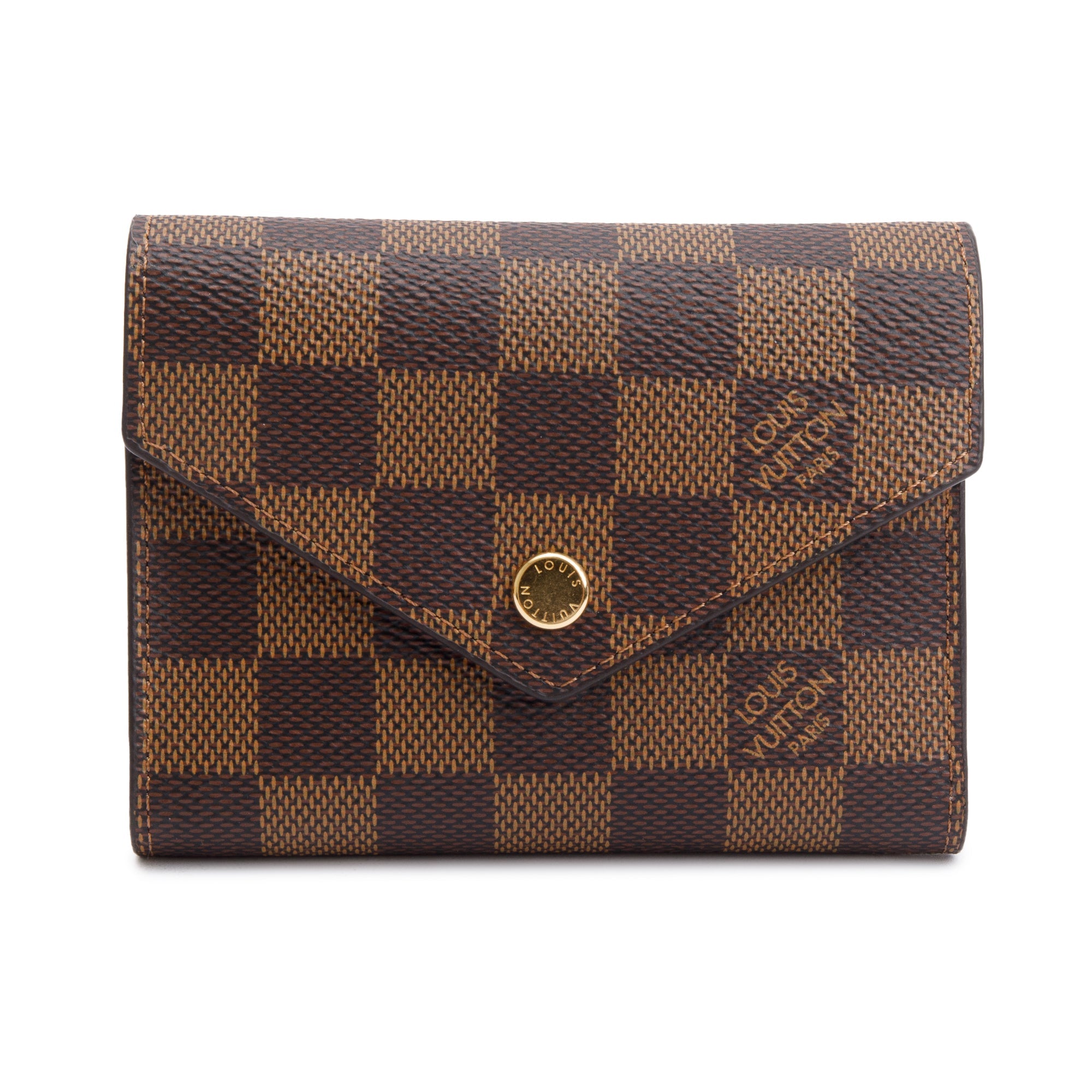 Louis Vuitton 2022 Damier Ebene Victorine Wallet w/ Box