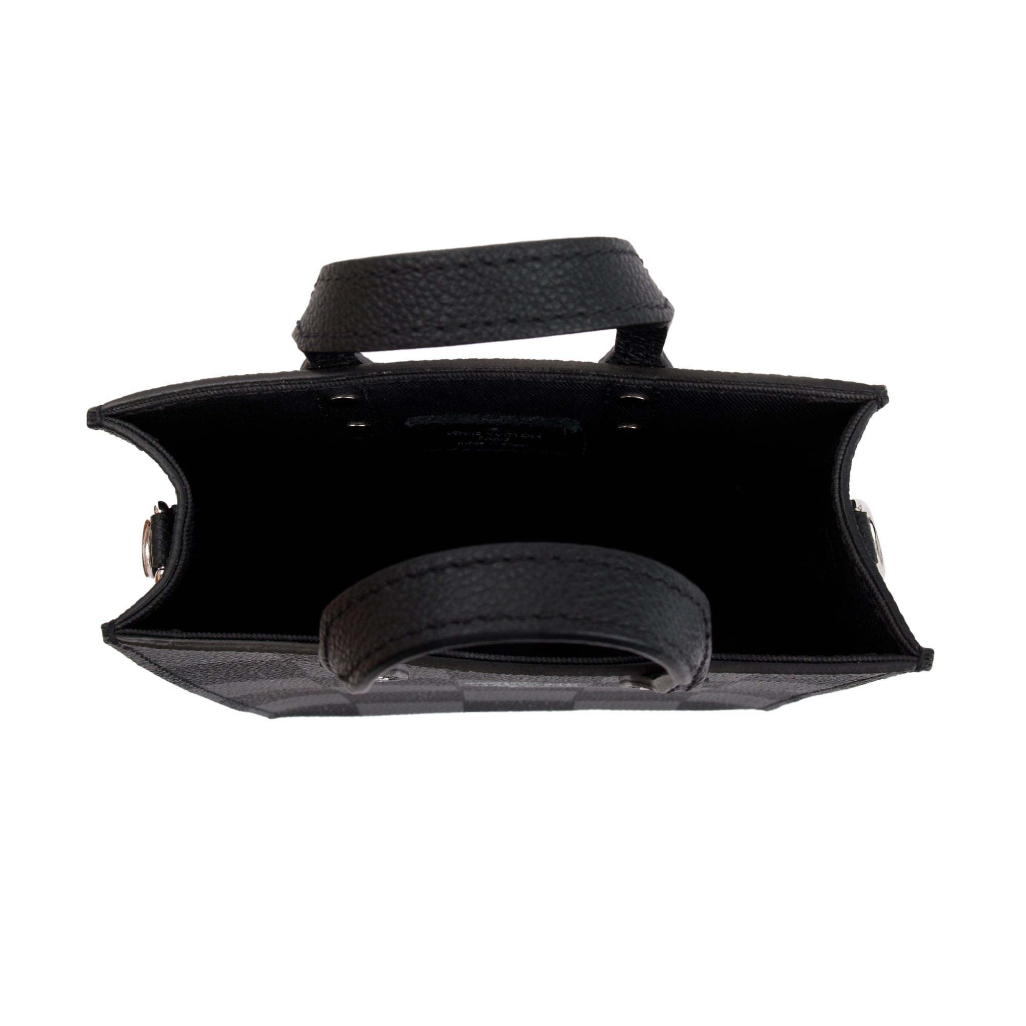 Louis Vuitton 2022 Damier Graphite Sac Plat XS w/ Strap & Box