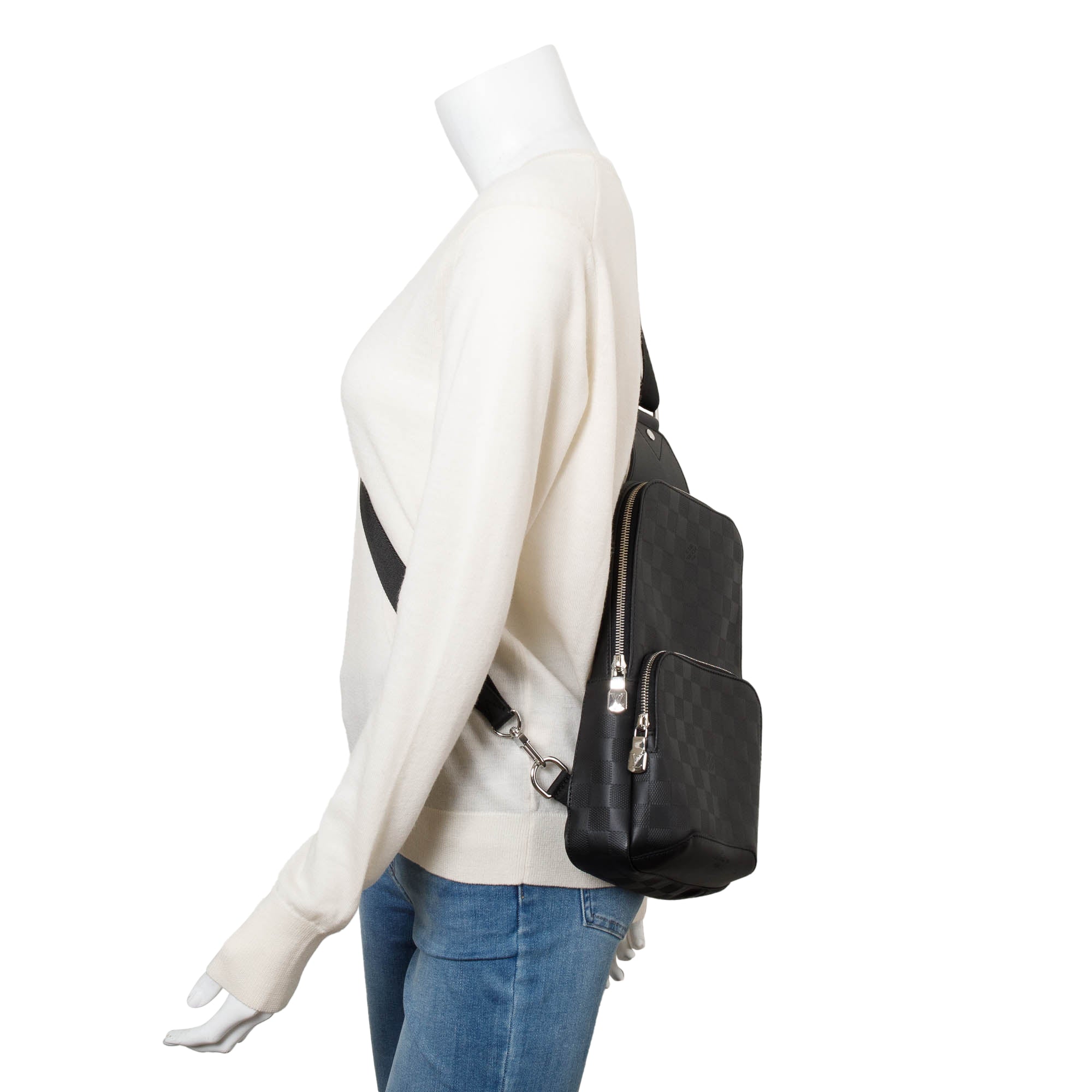 Louis Vuitton 2022 Damier Infini Leather Avenue Sling Bag w/ Box