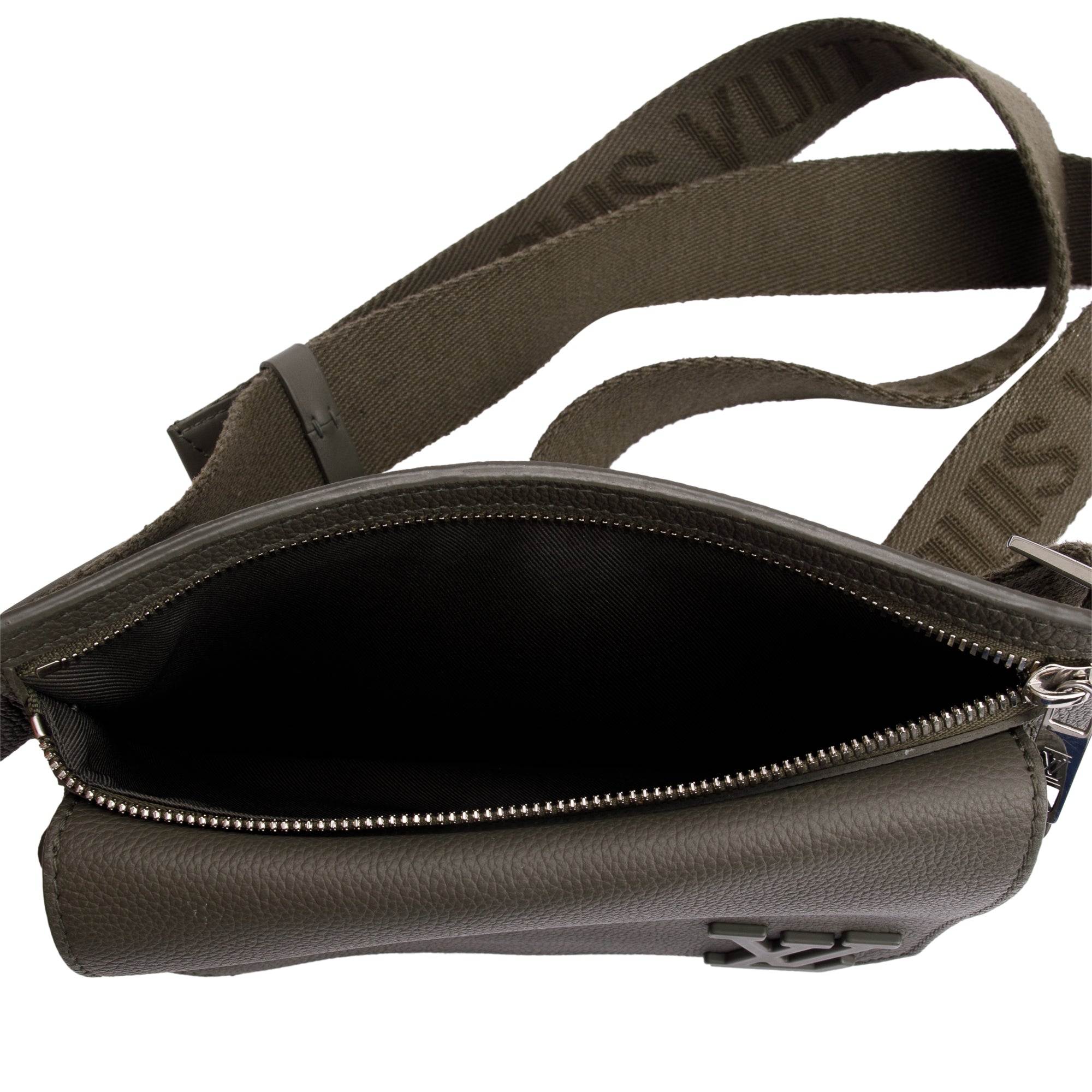 Louis Vuitton 2022 Green Grained Calfskin Aerogram Takeoff Sling Bag w/ Box