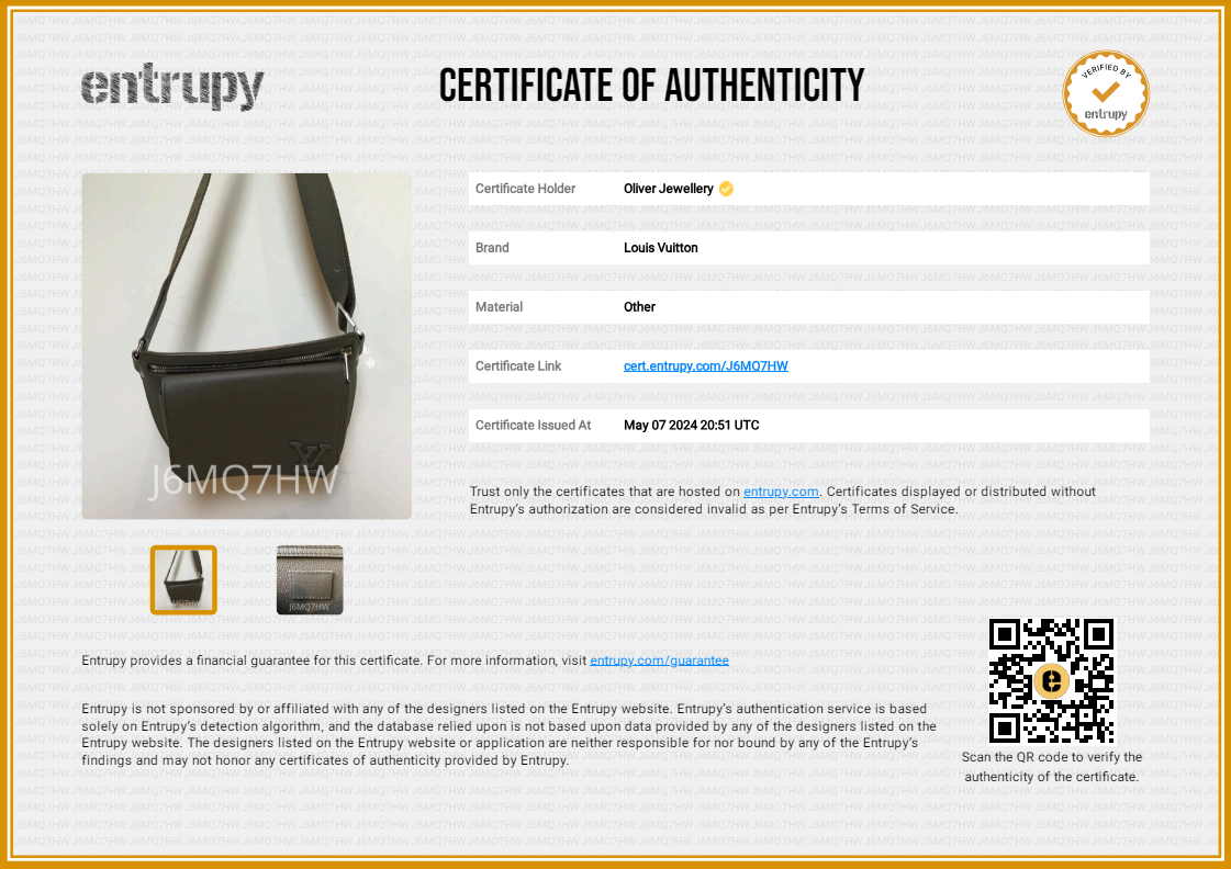 Louis Vuitton 2022 Green Grained Calfskin Aerogram Takeoff Sling Bag w/ Box