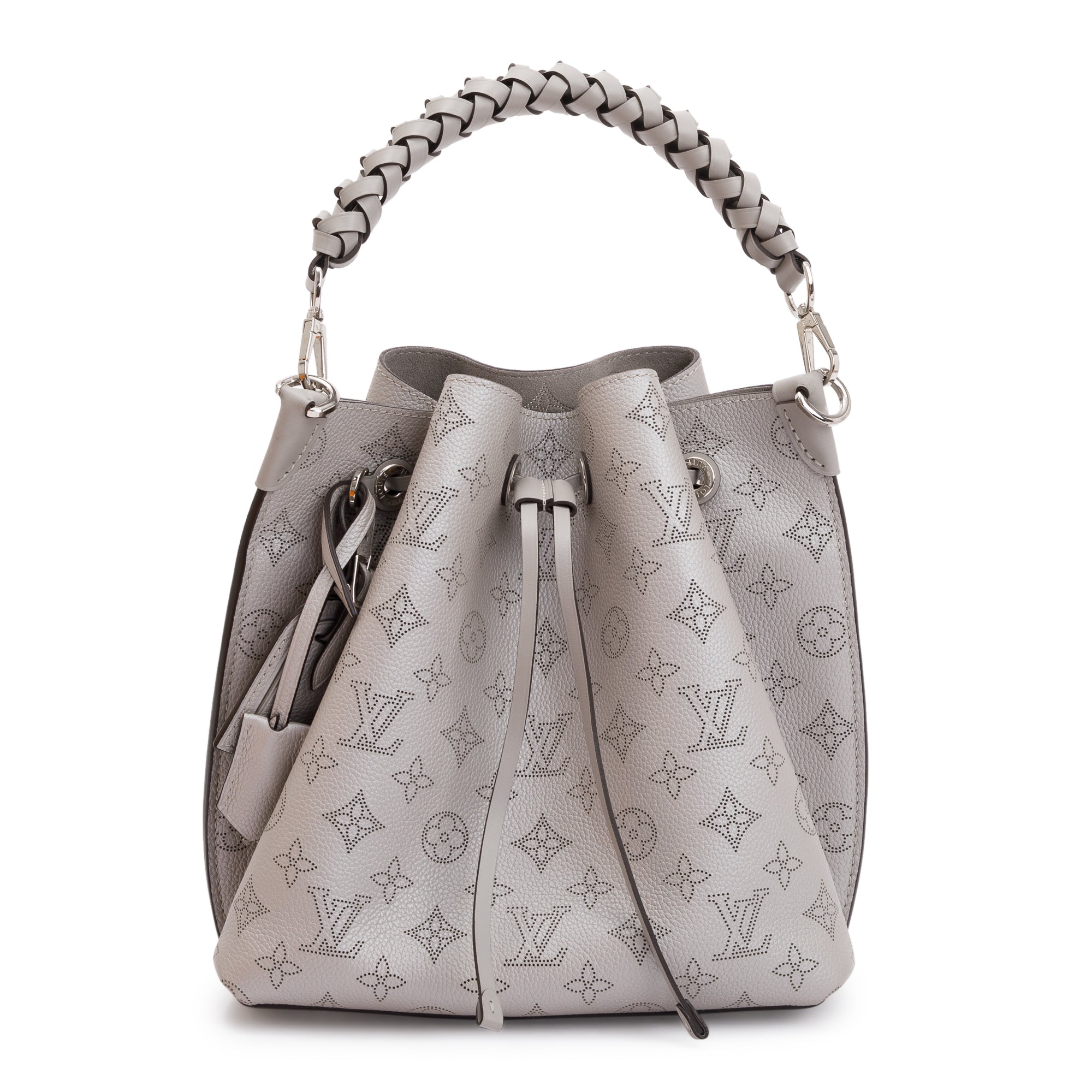 Louis Vuitton 2022 Grey Monogram Mahina Muria Bag w/ Strap & Box