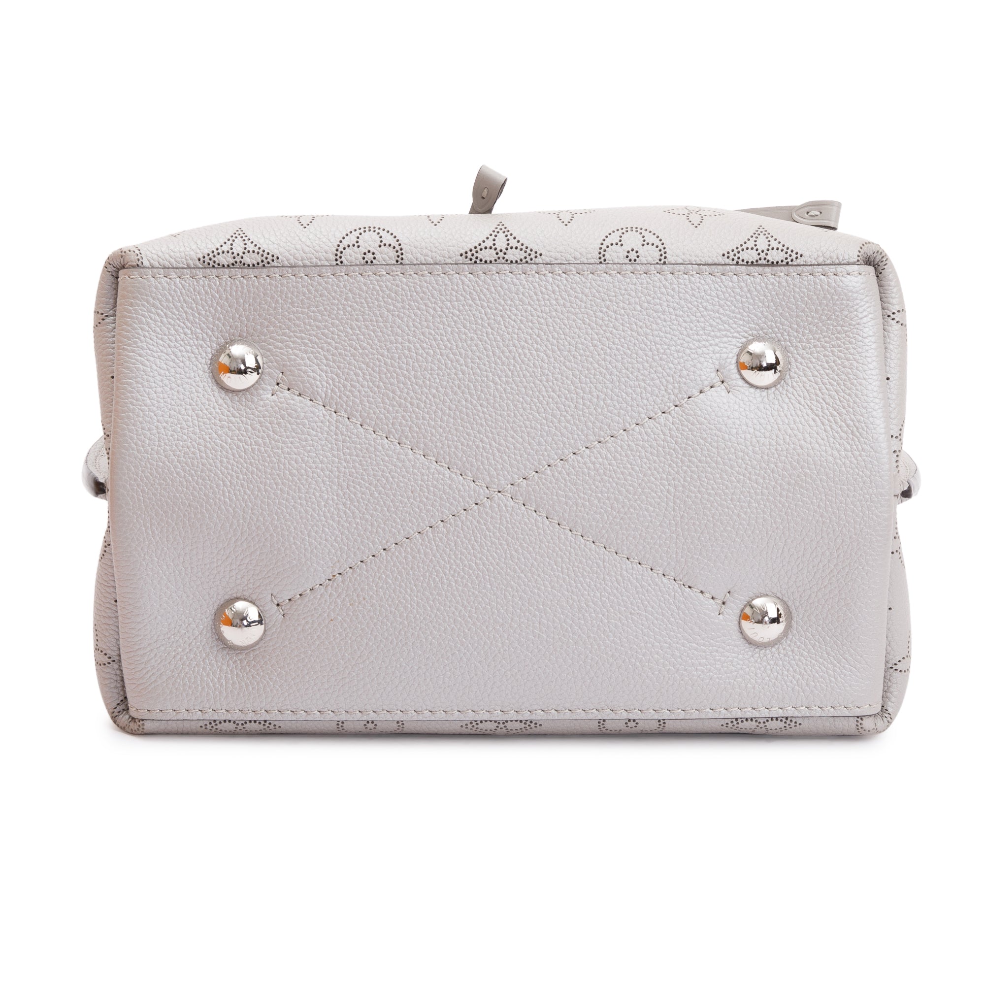 Louis Vuitton 2022 Grey Monogram Mahina Muria Bag w/ Strap & Box
