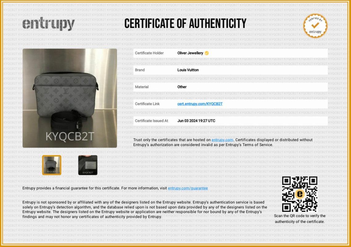 Louis Vuitton 2022 Grey Monogram Shadow Embossed Calfskin Leather Duo Messenger Bag