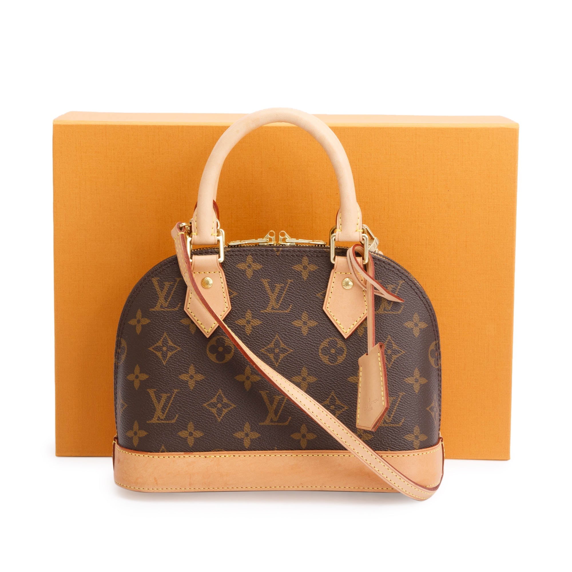 Louis Vuitton 2022 Monogram Alma BB w/ Strap & Box