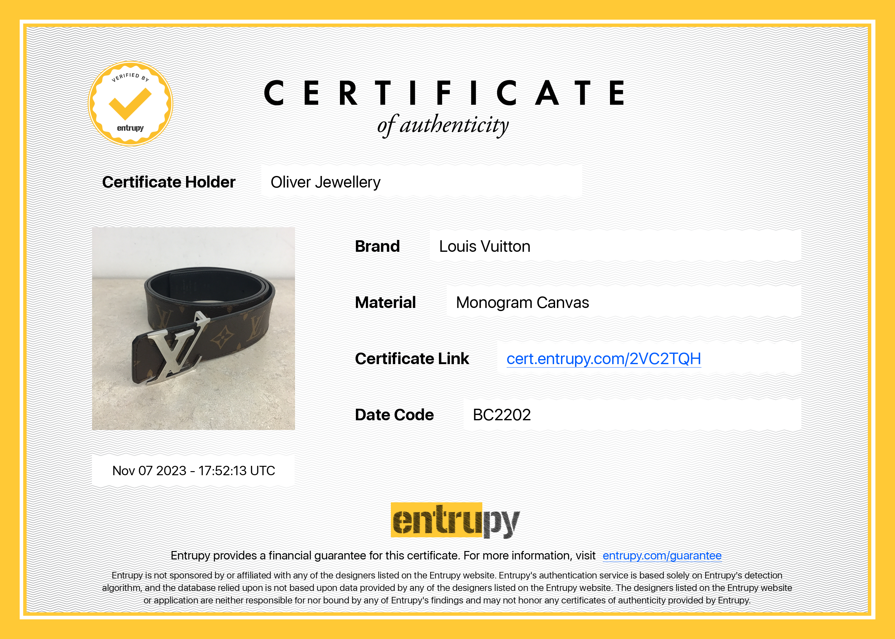 Louis Vuitton 2022 Monogram Canvas & Black Leather LV Initiales 40MM Reversible Belt 90 36