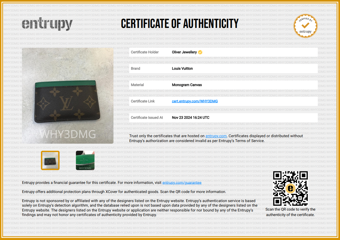 Louis Vuitton 2022 Monogram Card Holder w/ Box