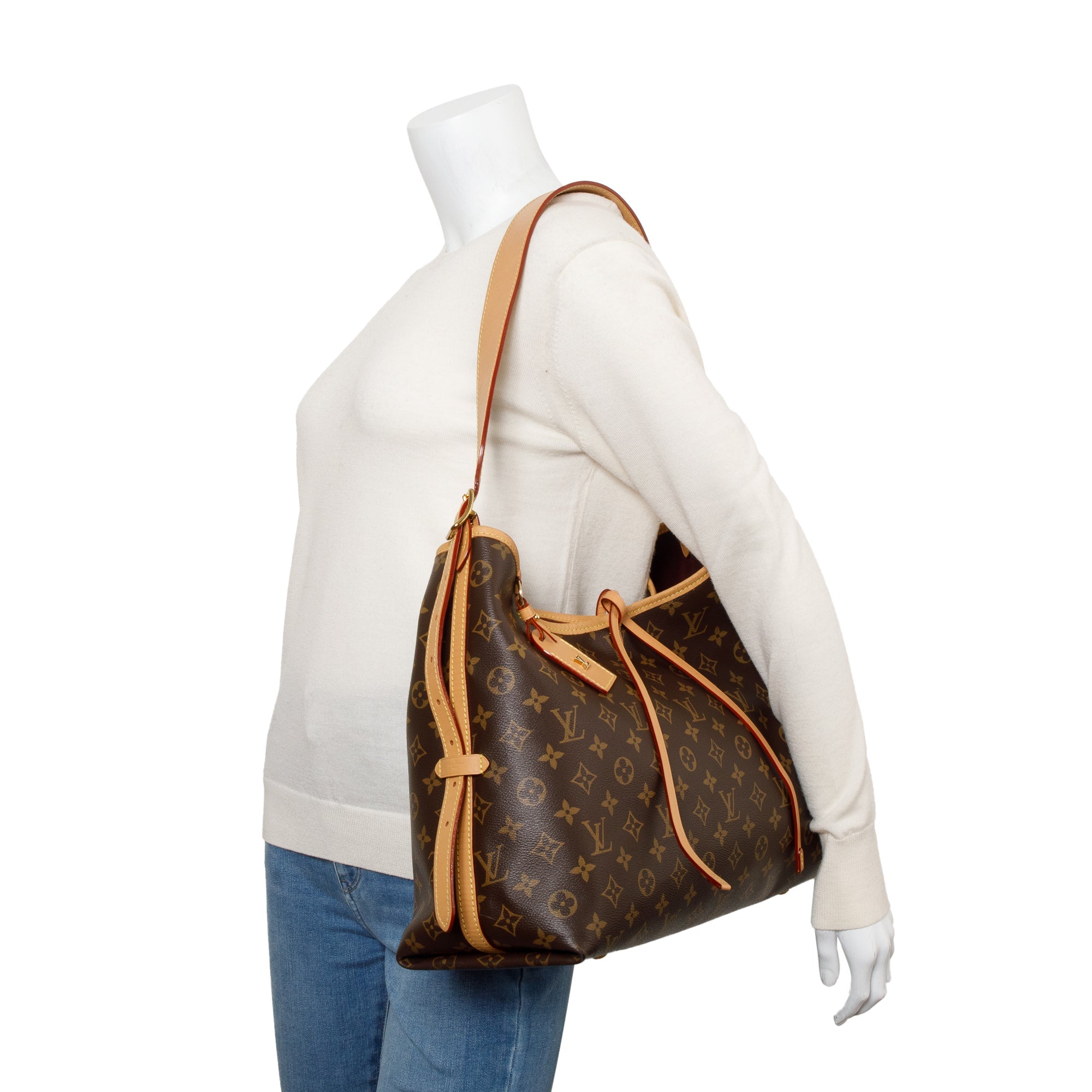 Louis Vuitton 2022 Monogram CarryAll MM w/ Pouch & Box