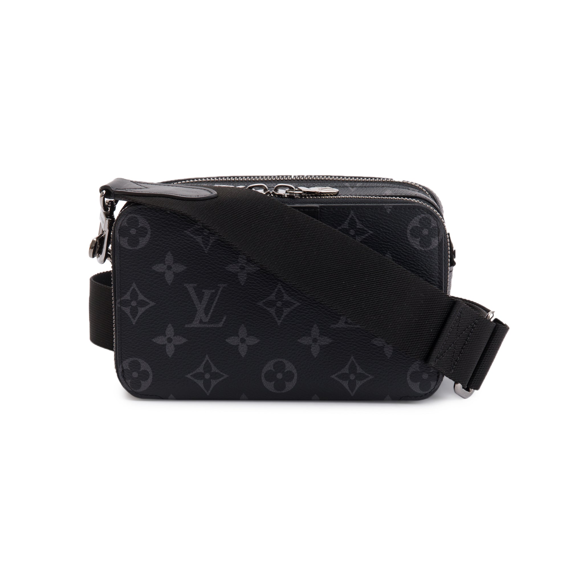 Louis Vuitton 2022 Monogram Eclipse Alpha Wearable Wallet Crossbody w/ Box