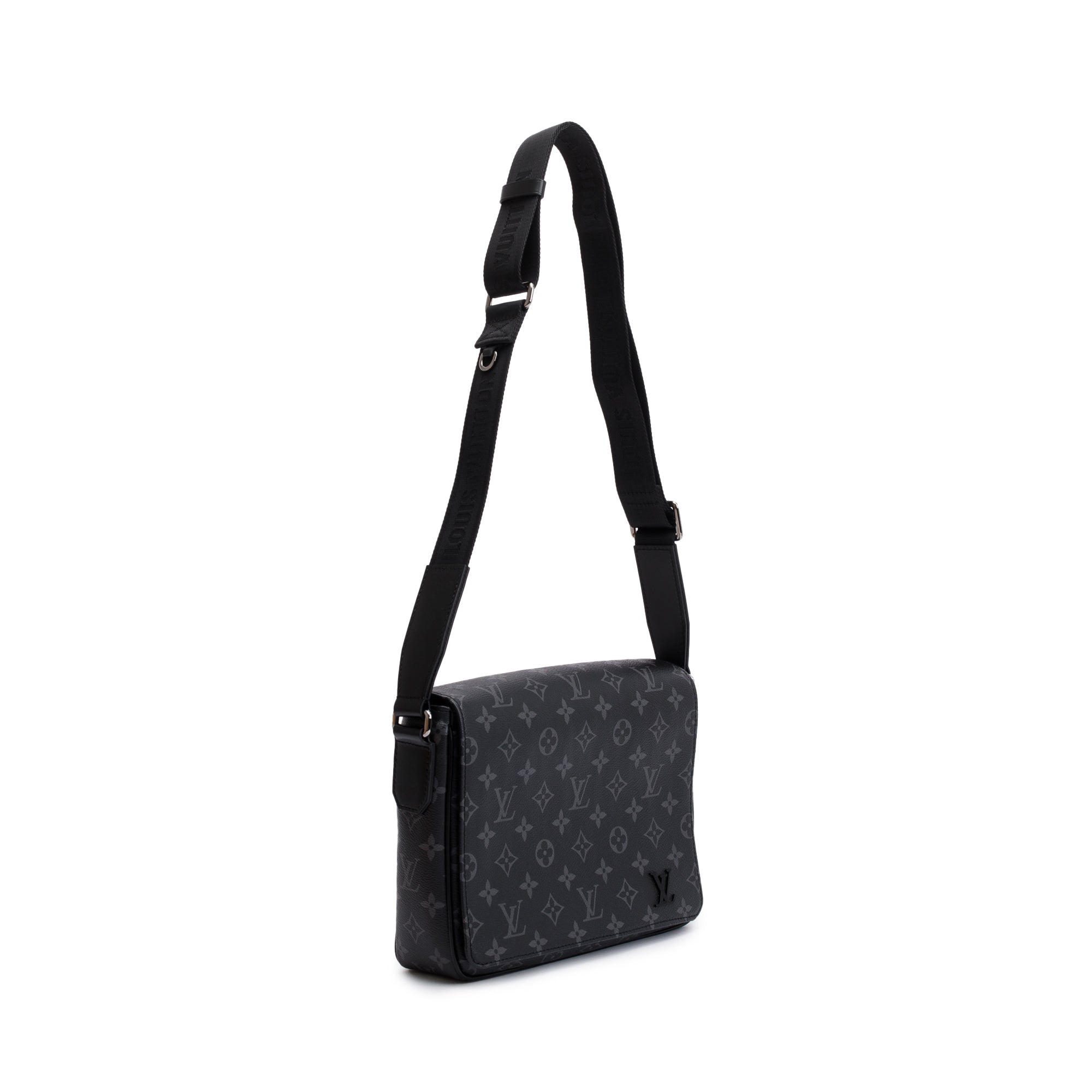 Louis Vuitton 2022 Monogram Eclipse District PM Bag w/ Box