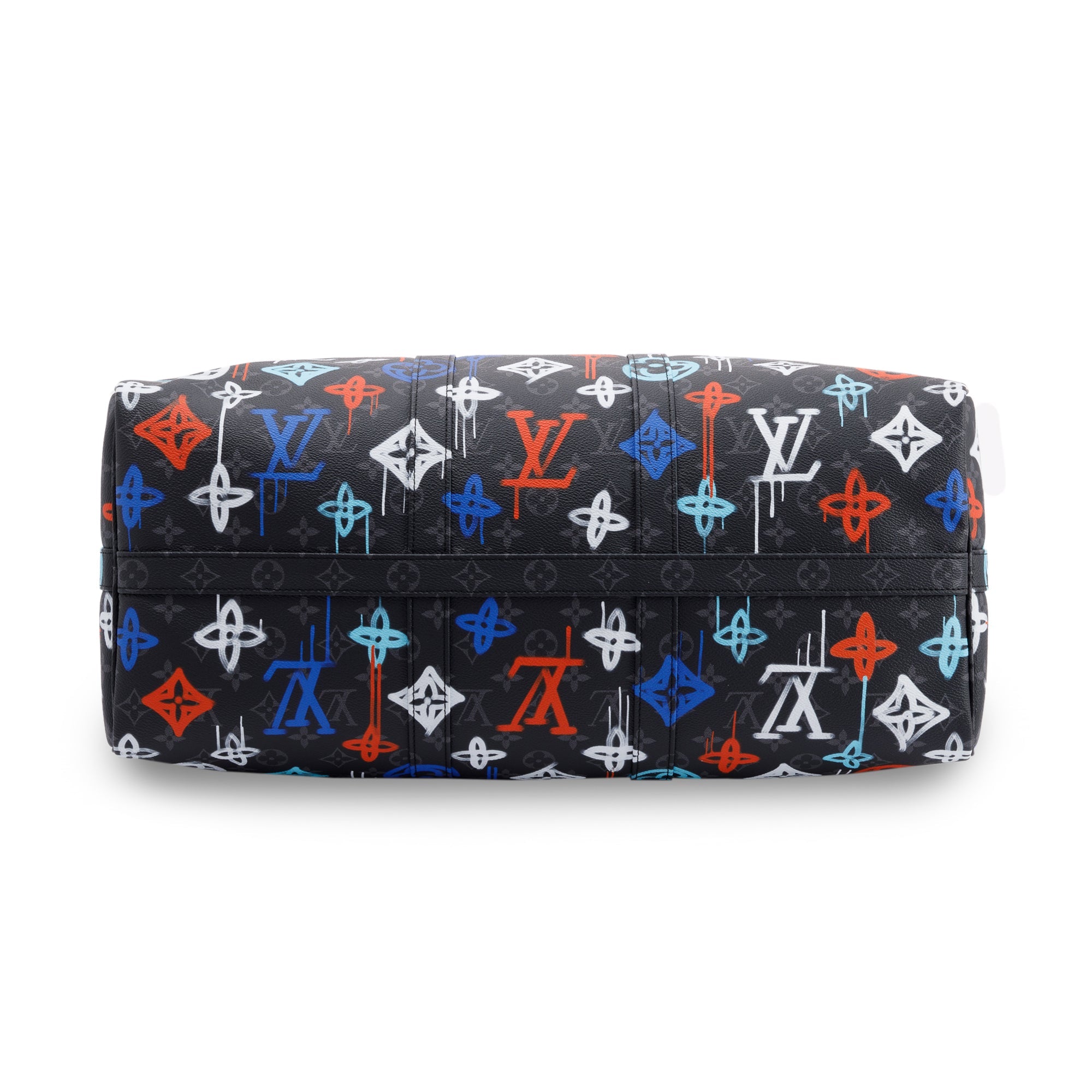 Louis Vuitton 2022 Monogram Eclipse Graffiti Keepall Bandouliere 50