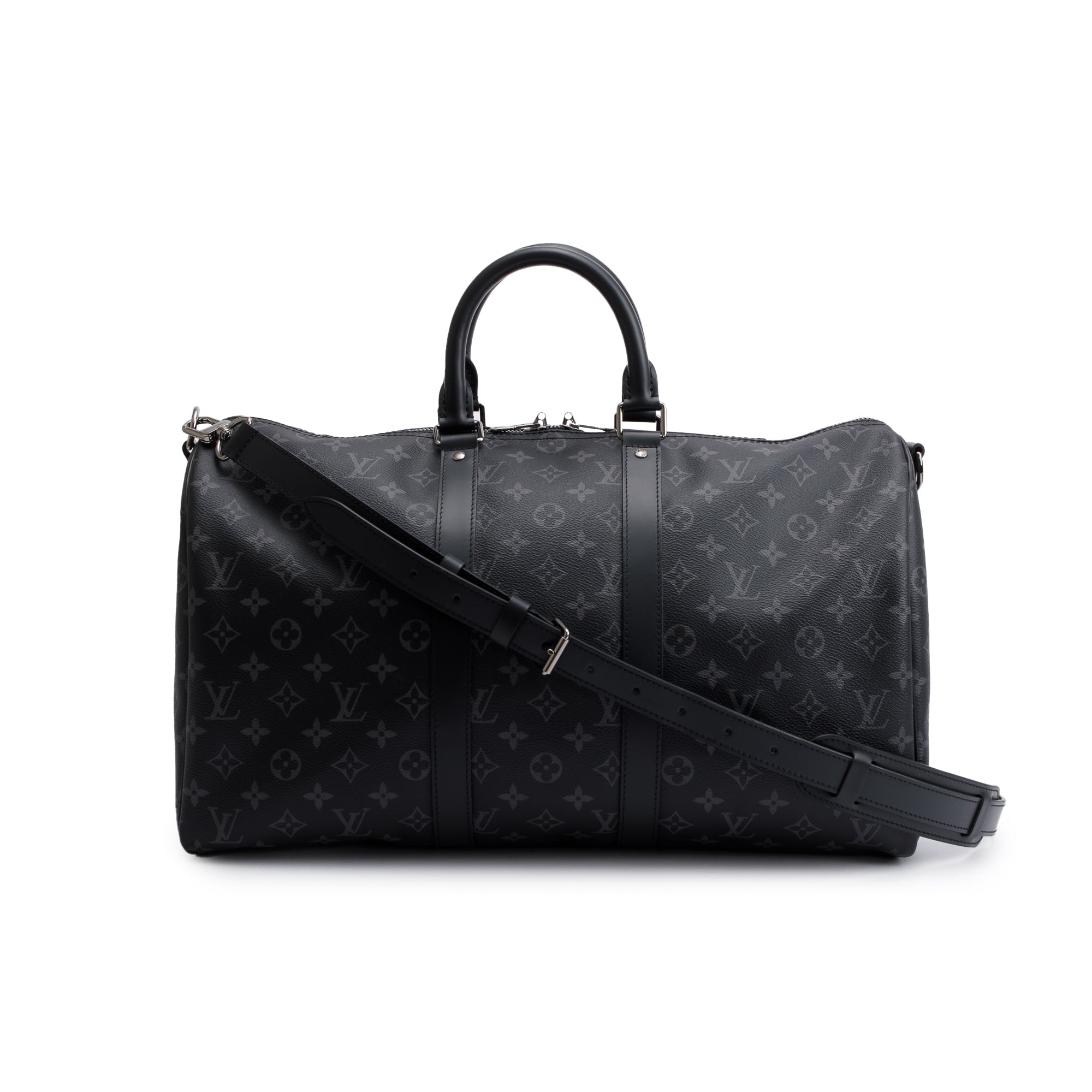 Louis Vuitton 2022 Monogram Eclipse Keepall Bandouliere 45 w/ Box
