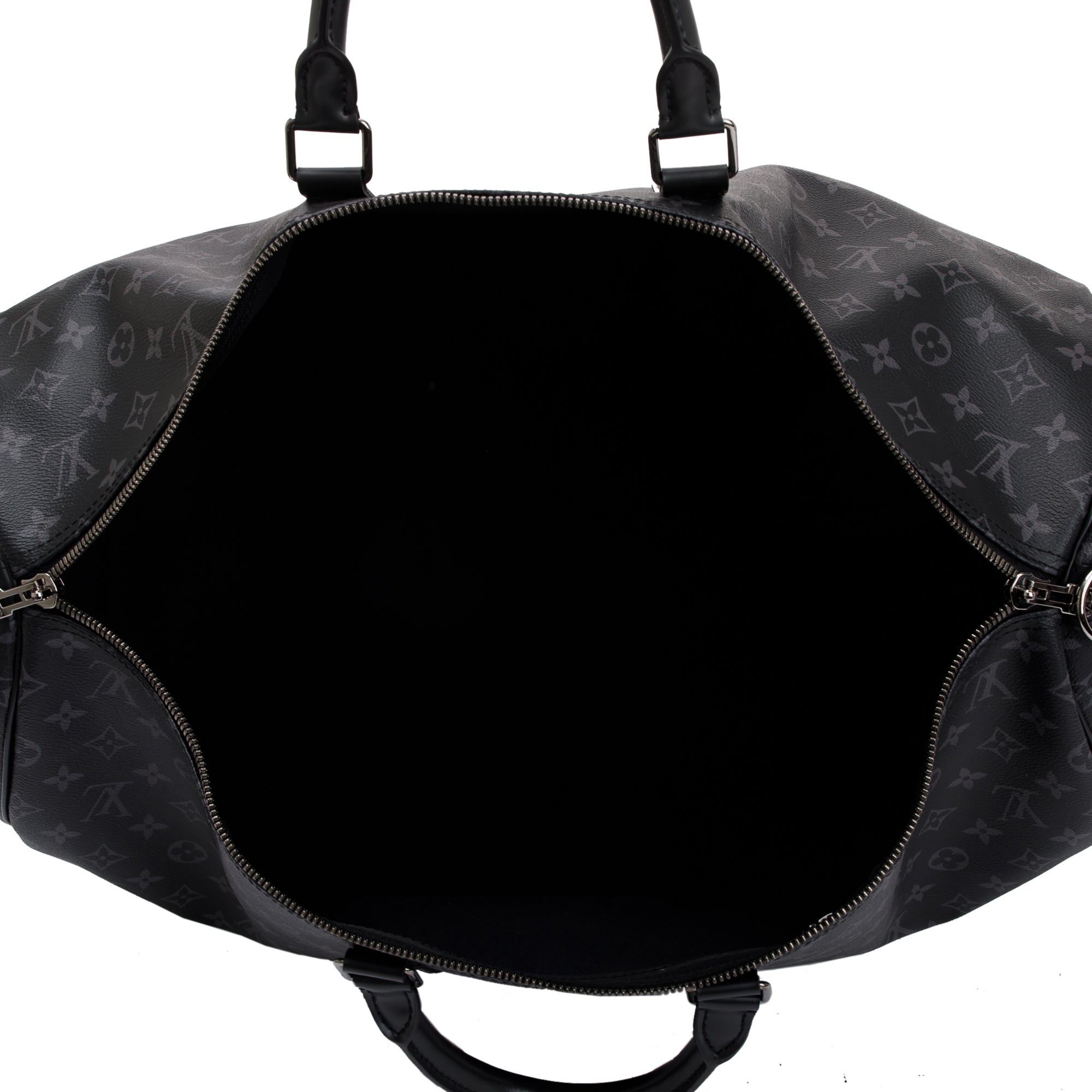 Louis Vuitton 2022 Monogram Eclipse Keepall Bandouliere 55 w/ Strap