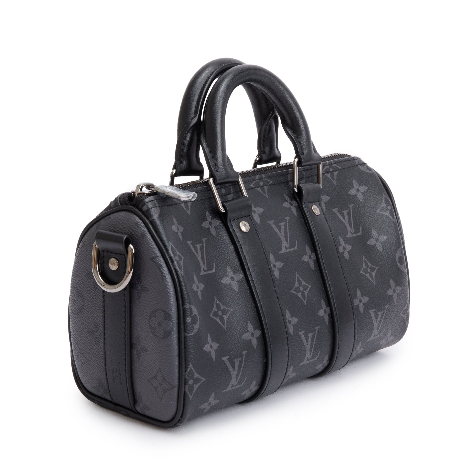 Louis Vuitton 2022 Monogram Eclipse Keepall XS Bag w/ Box & Strap