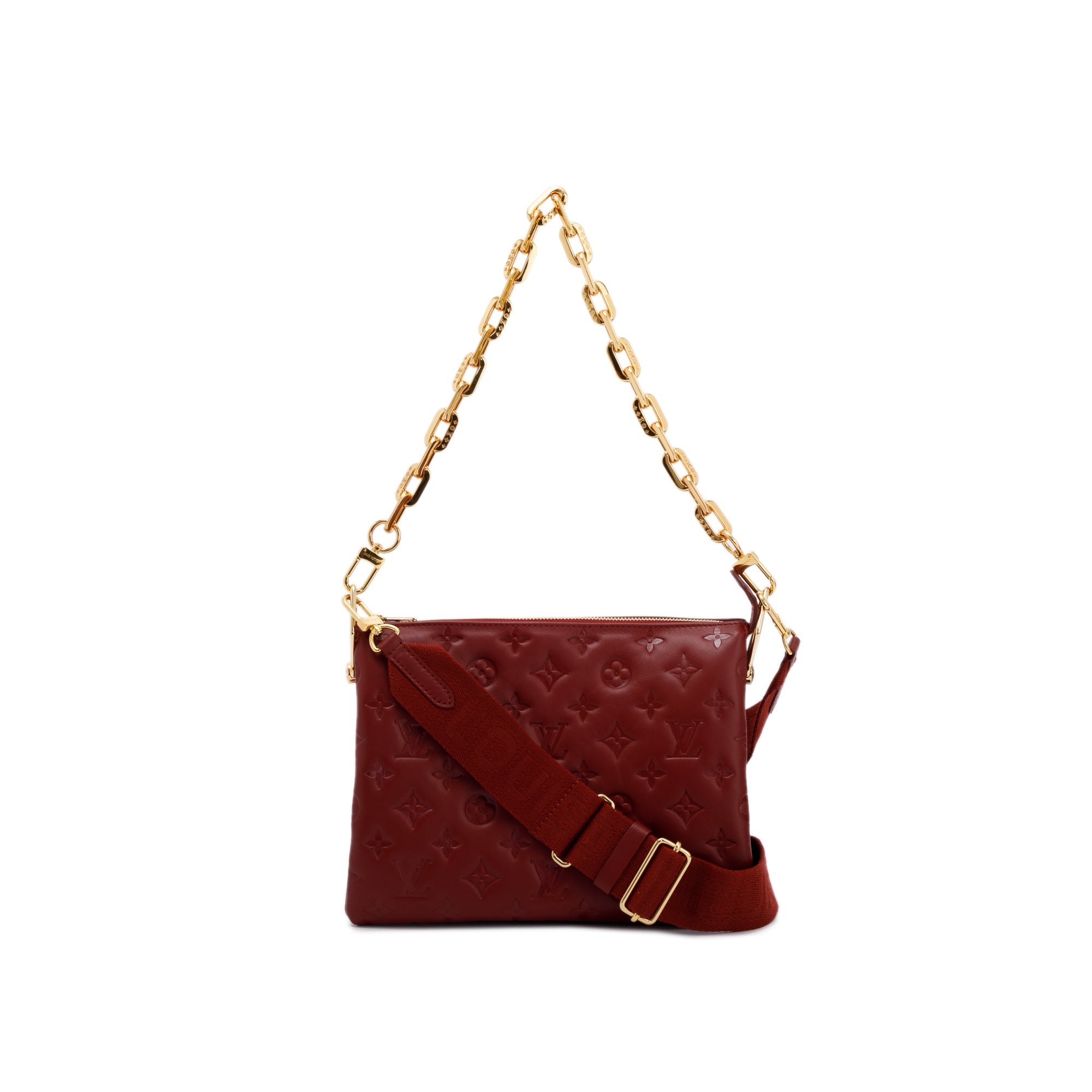 Louis Vuitton 2022 Monogram Embossed Leather Coussin PM w/ Box