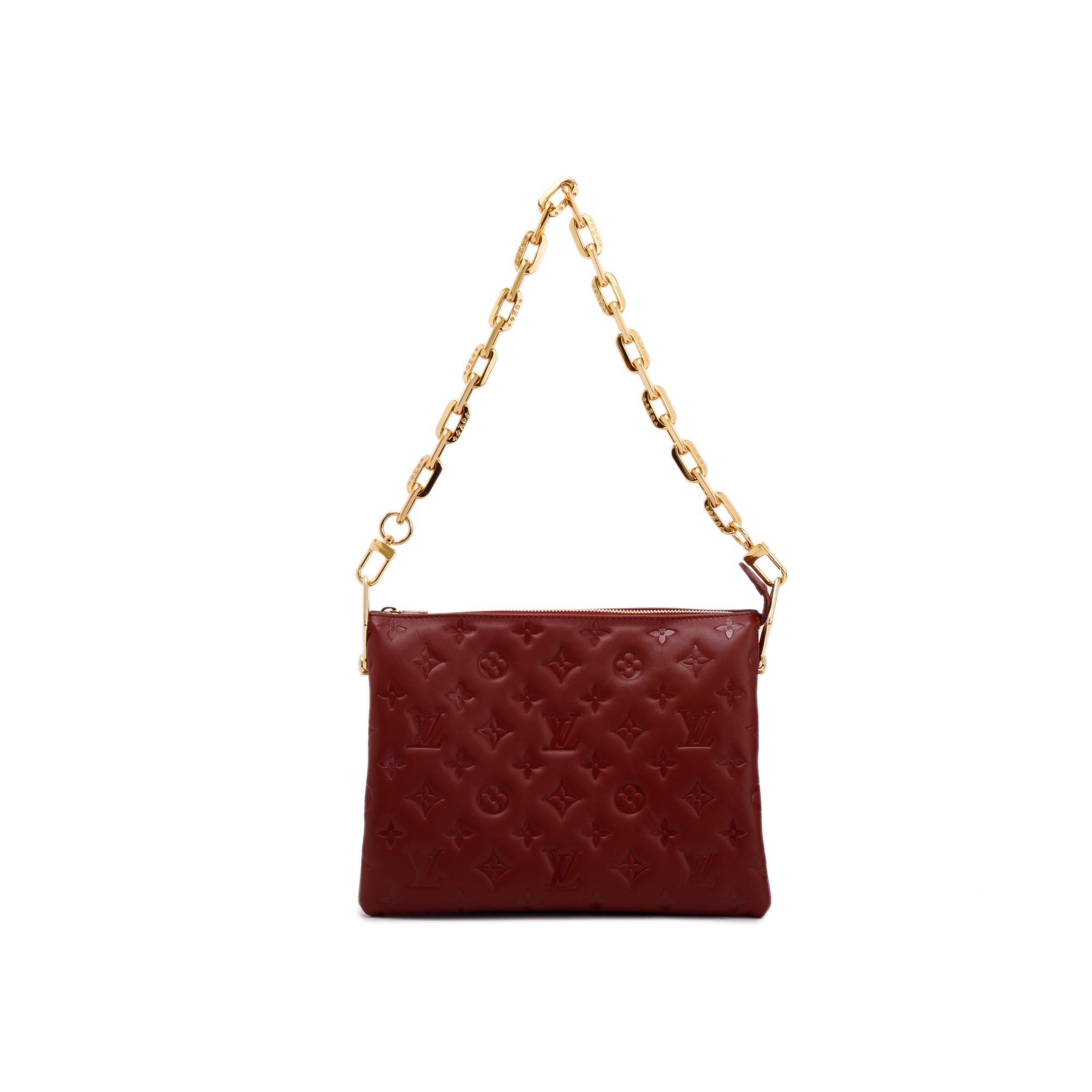 Louis Vuitton 2022 Monogram Embossed Leather Coussin PM w/ Box