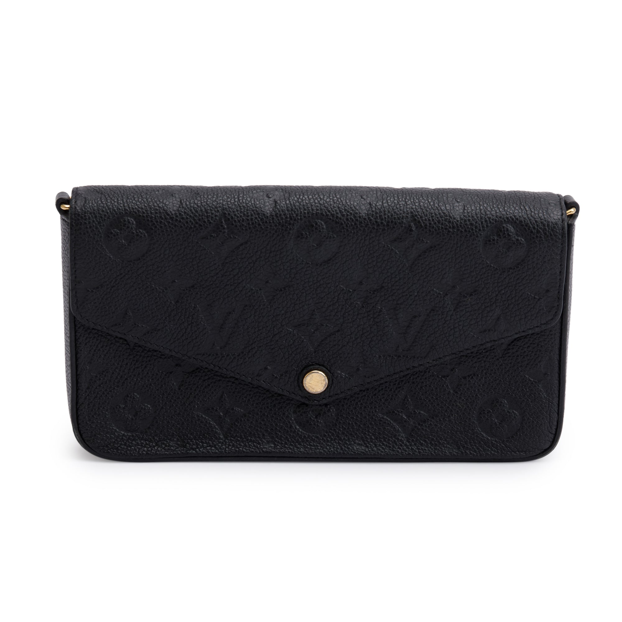 Louis Vuitton 2022 Monogram Empreinte Leather Felicie Pochette w/ Inserts, Box & Receipt