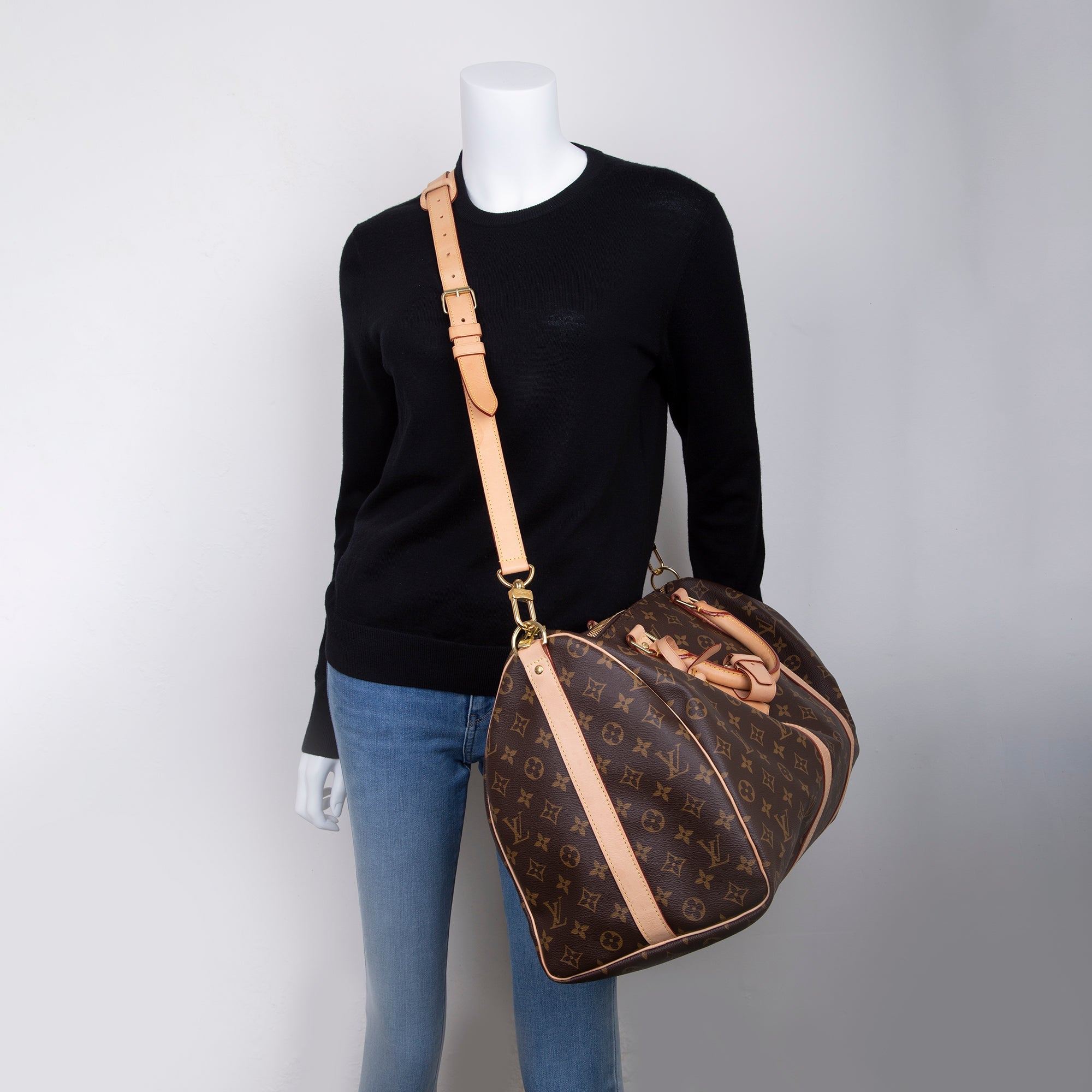 Louis Vuitton 2022 Monogram Keepall Bandouliere 50 w/ Strap