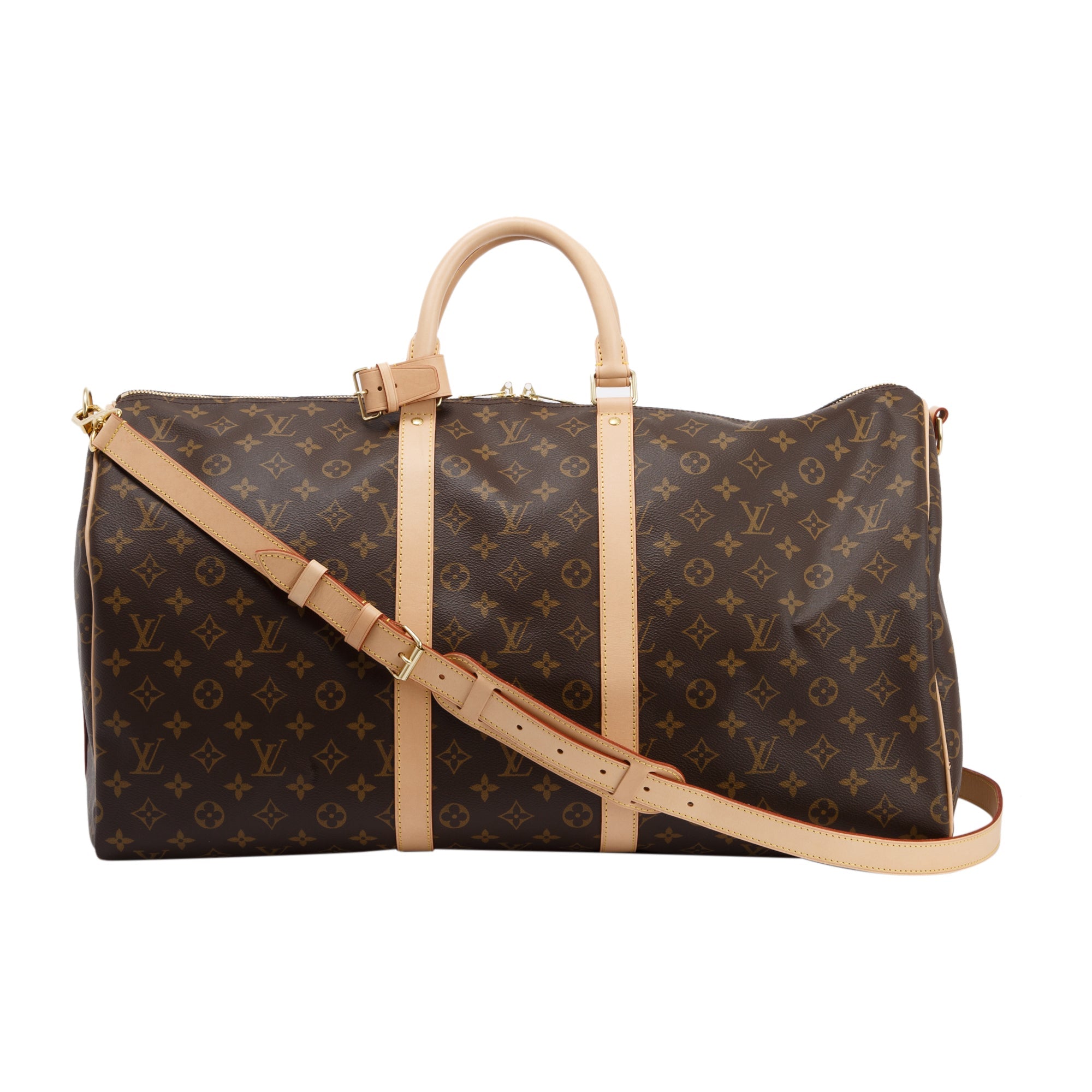 Louis Vuitton 2022 Monogram Keepall Bandoulière 55 w/ Box