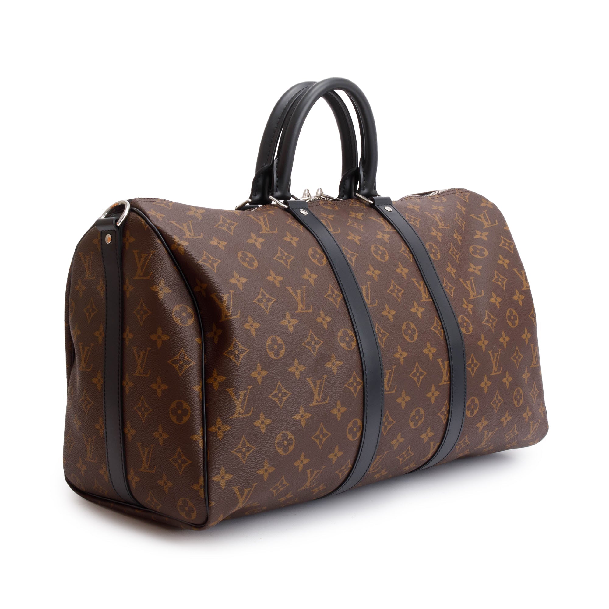 Louis Vuitton 2022 Monogram Macassar Keepall Bandouliere 45 w/ Box