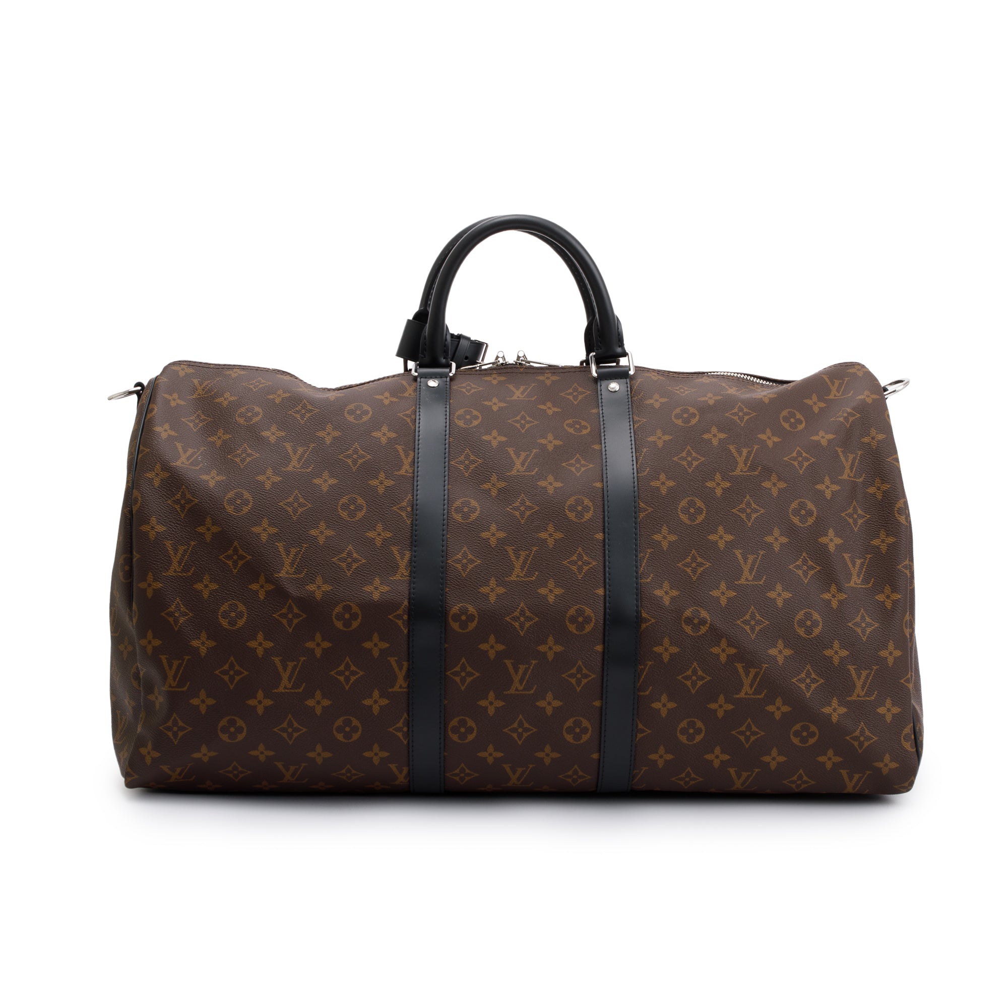 Louis Vuitton 2022 Monogram Macassar Keepall Bandouliere 55 w/ Strap