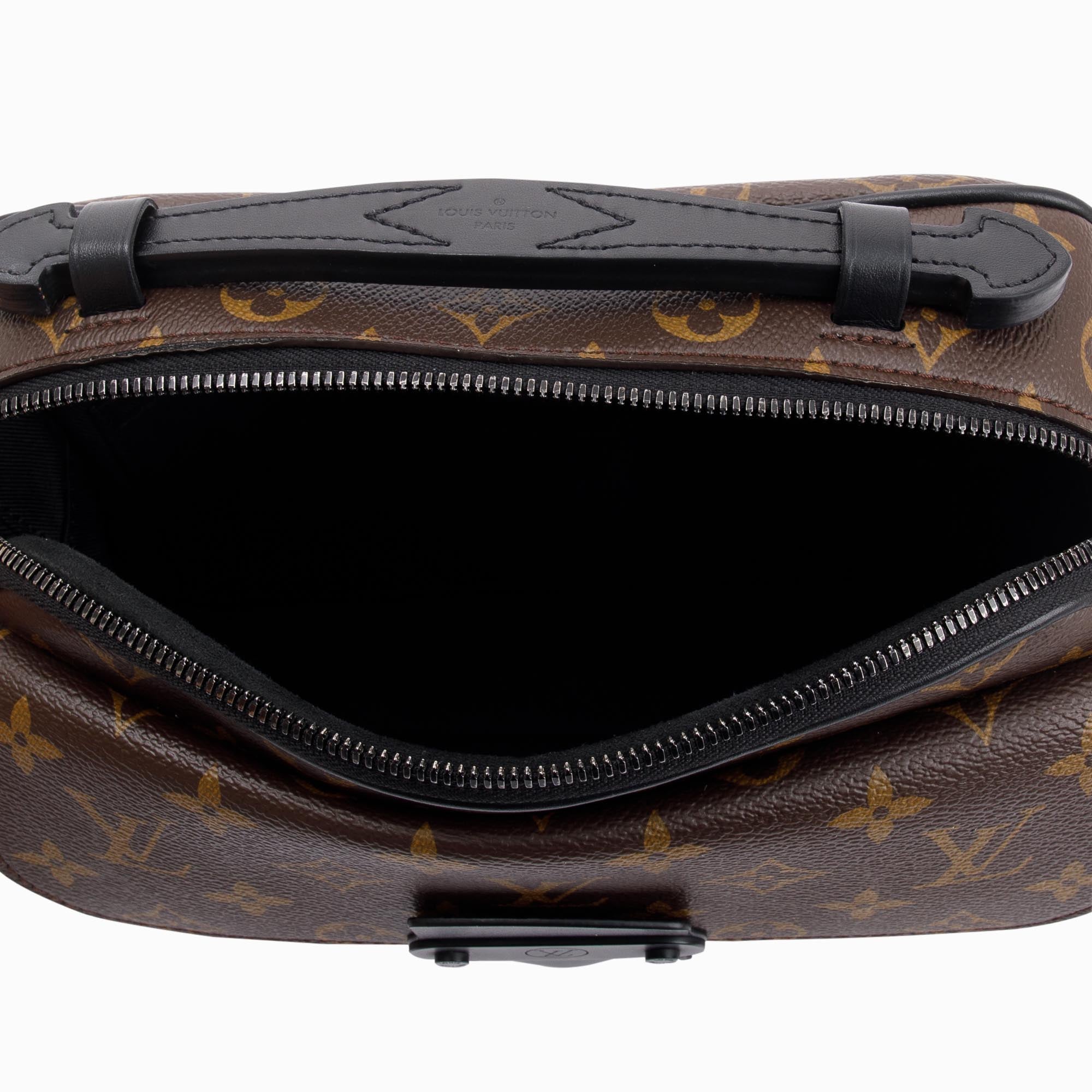 Louis Vuitton 2022 Monogram Macassar S Lock Messenger Bag w/ Box & Receipt