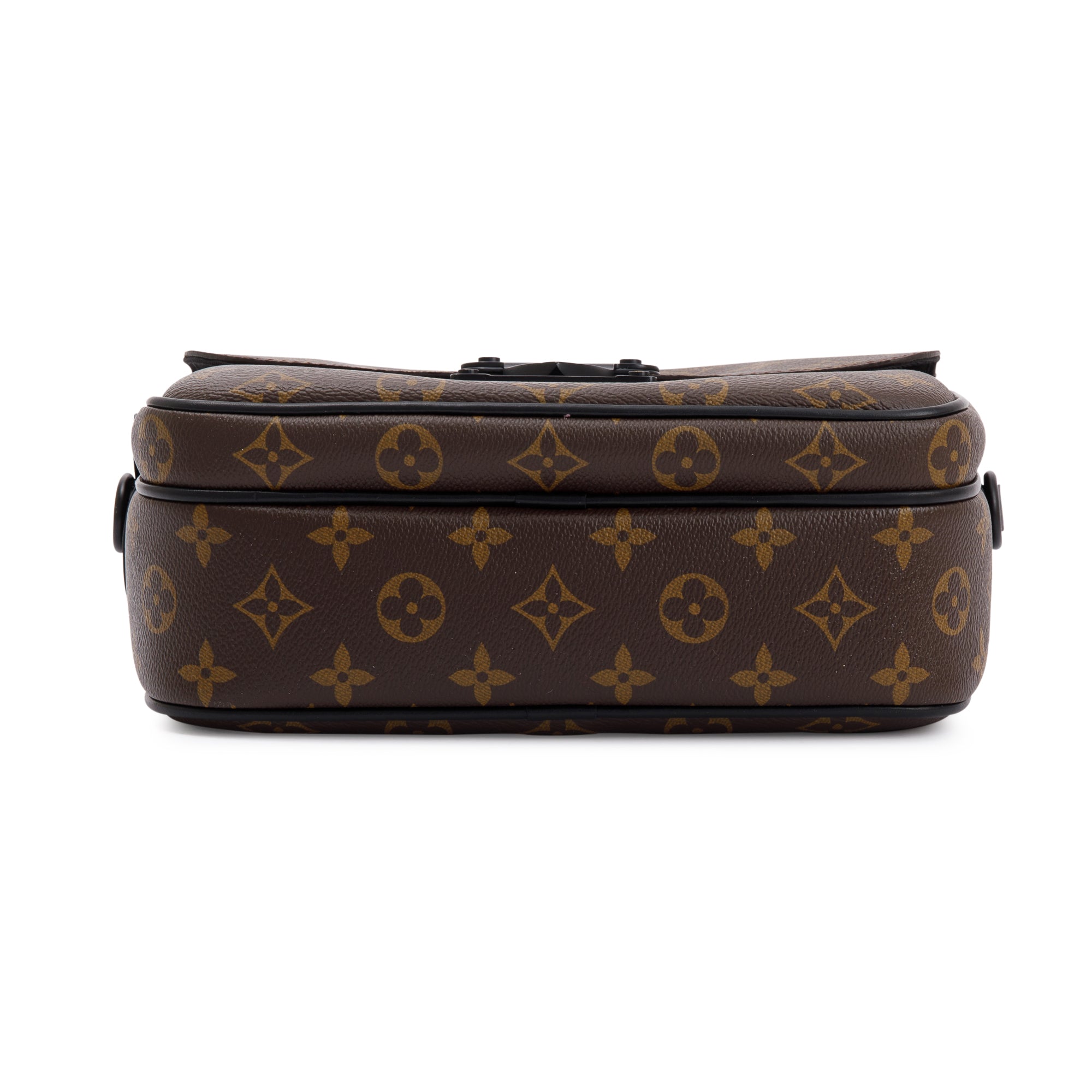 Louis Vuitton 2022 Monogram Macassar S Lock Messenger Bag w/ Box & Receipt