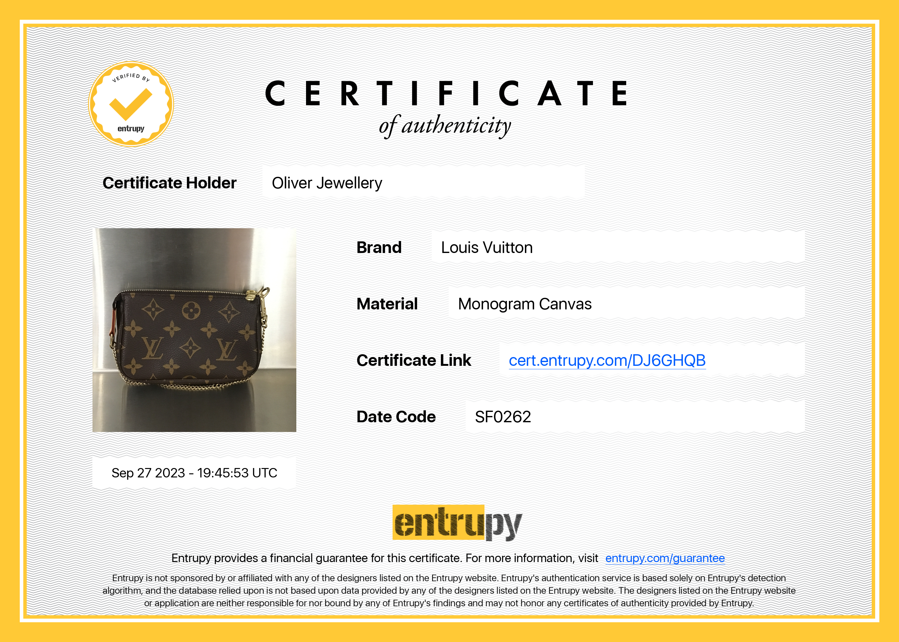 Louis Vuitton 2022 Monogram Mini Pochette Accessories w/ Box