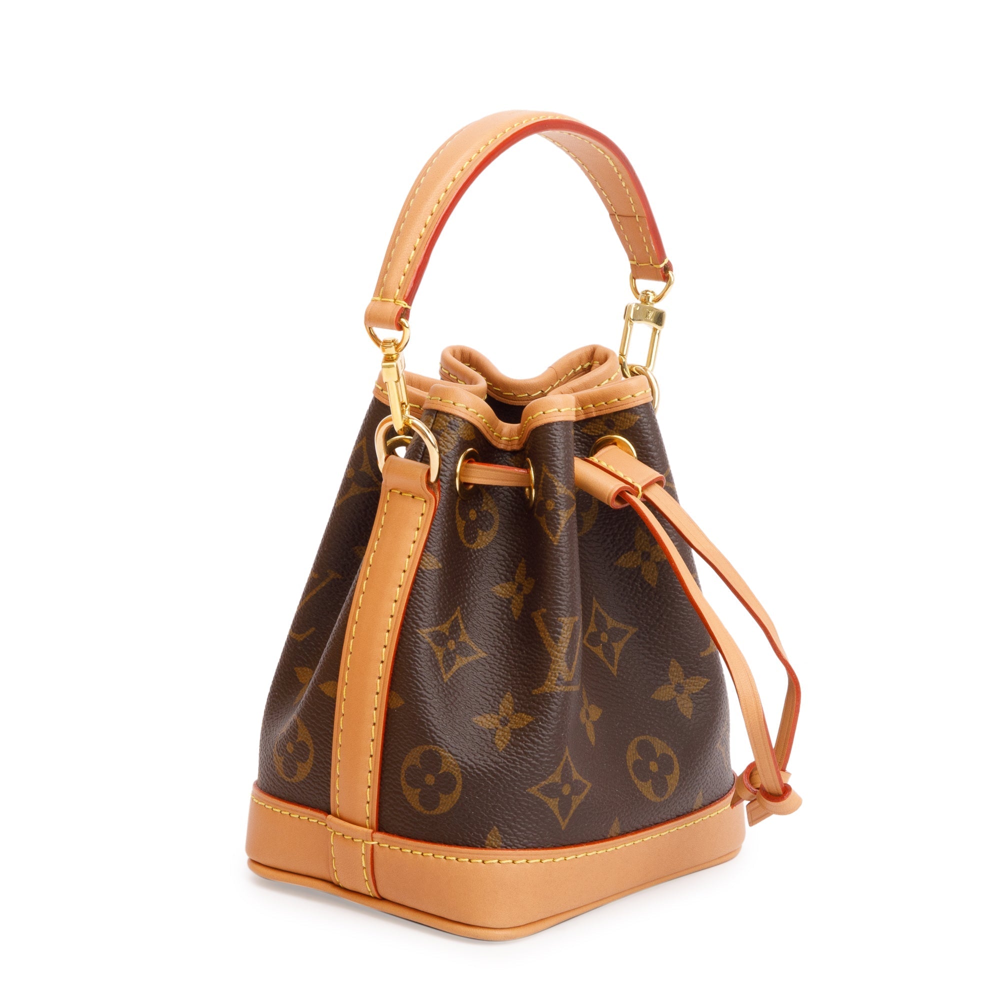 Louis Vuitton 2022 Monogram Nano Noe w/ Straps, Box & Receipt