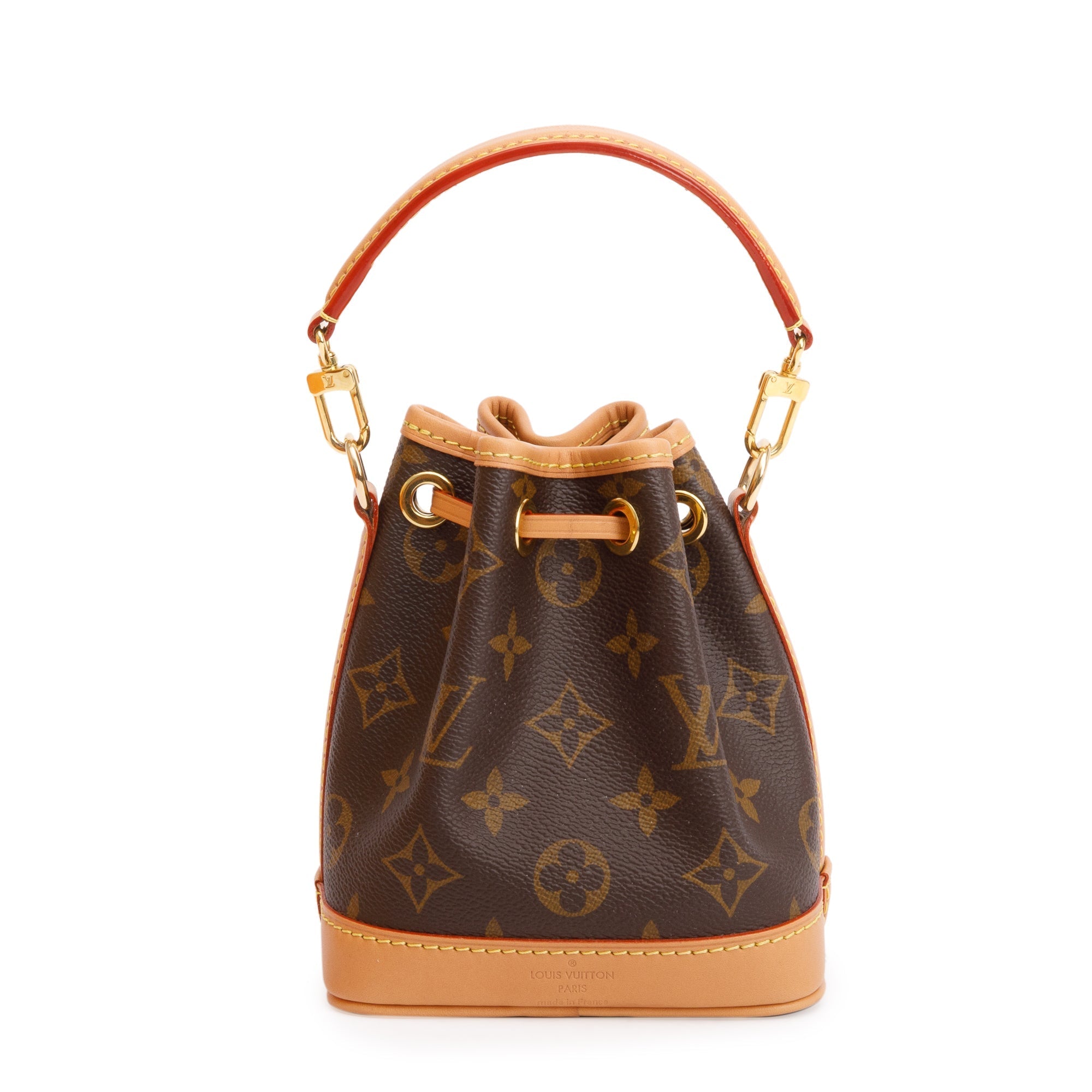 Louis Vuitton 2022 Monogram Nano Noe w/ Straps, Box & Receipt
