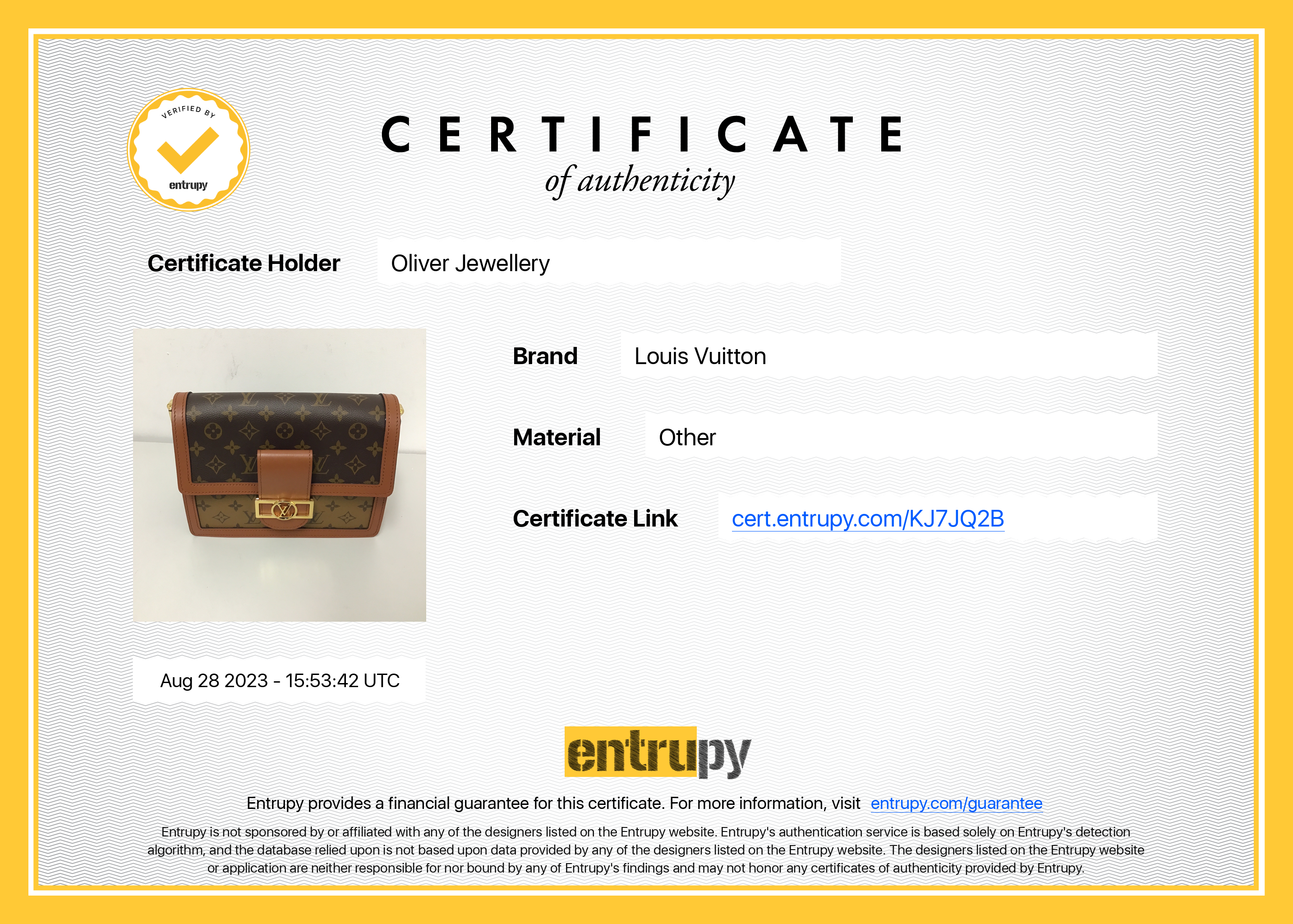 Louis Vuitton 2022 Monogram Reverse Dauphine MM w/ Strap & Box Box