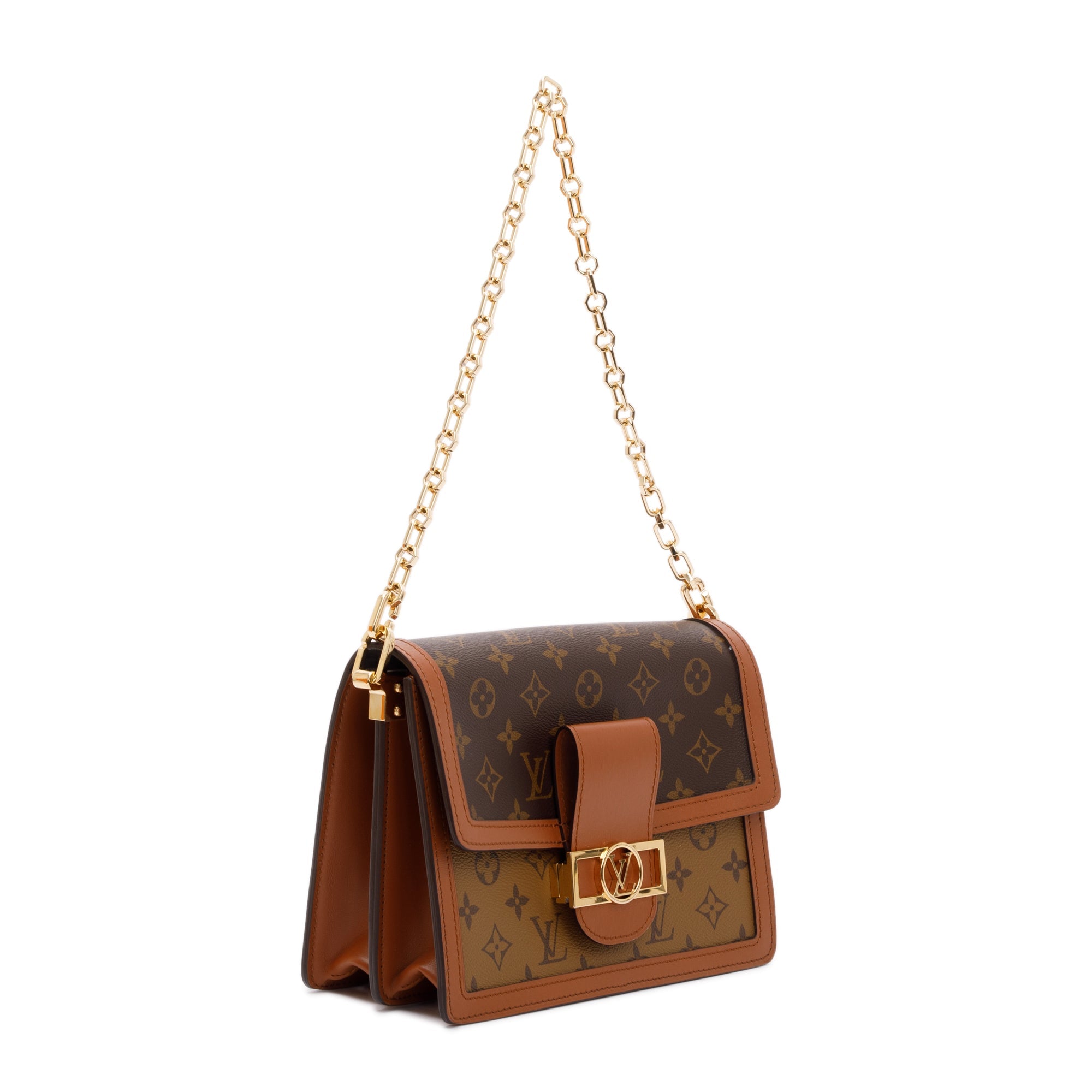 Louis Vuitton 2022 Monogram Reverse Dauphine MM w/ Strap & Box Box