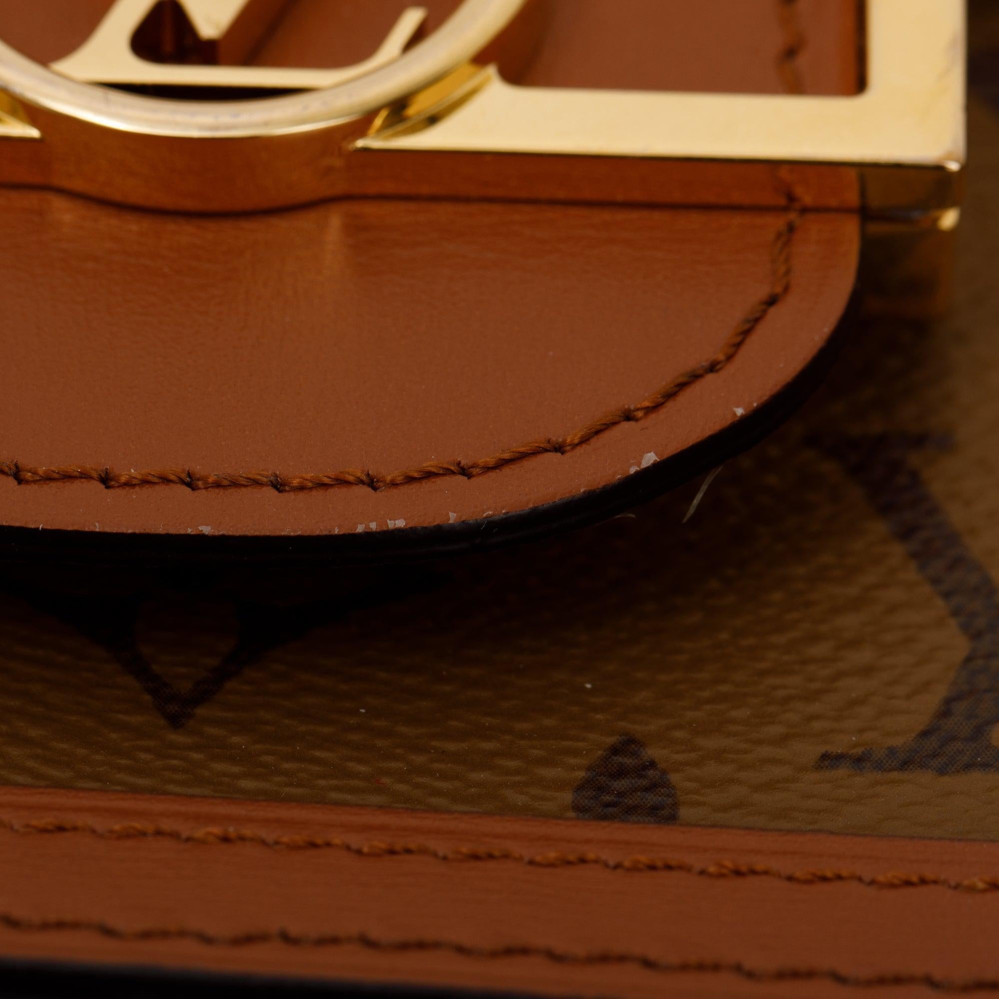 Louis Vuitton 2022 Monogram Reverse Dauphine MM w/ Strap & Box Box