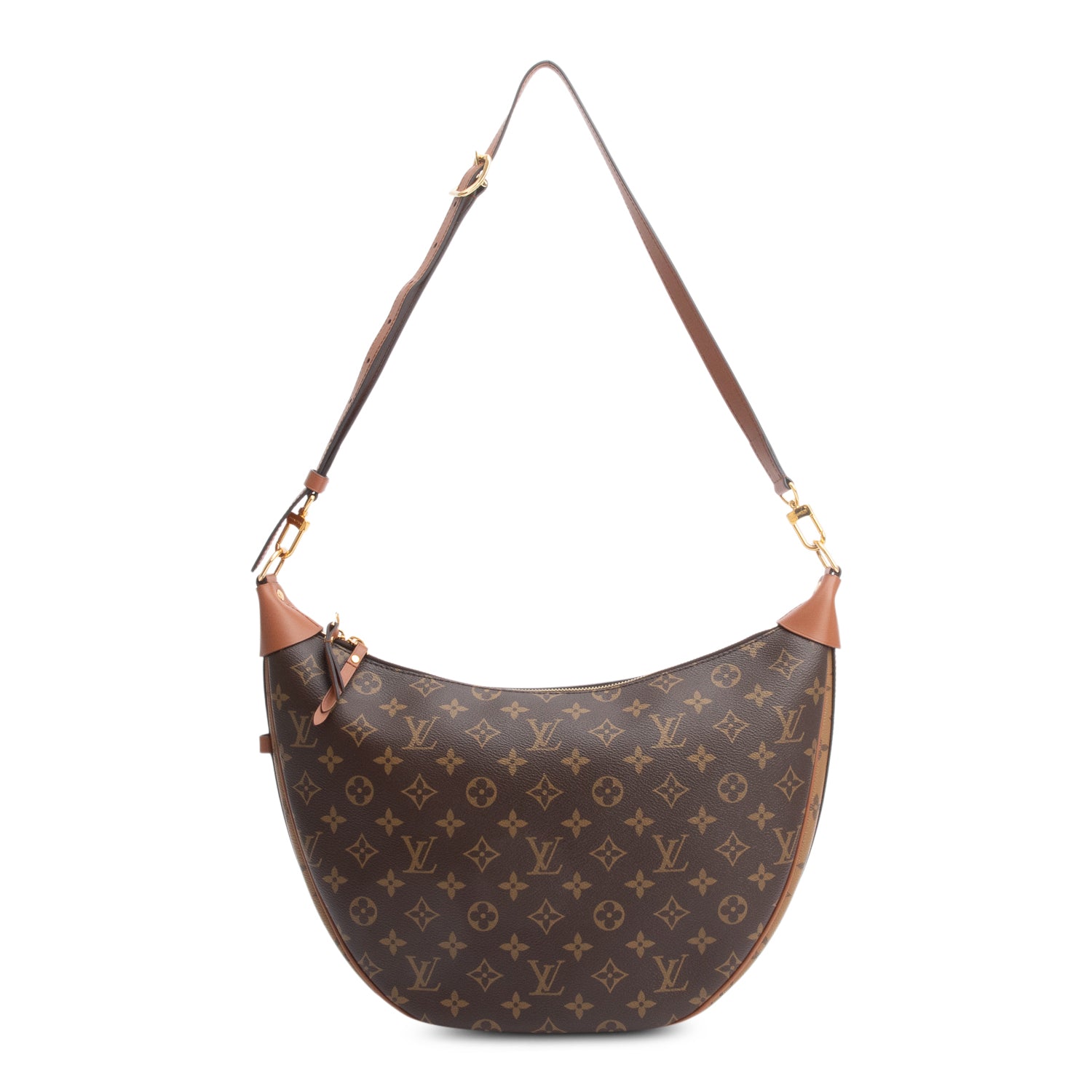 Louis Vuitton 2022 Monogram Reverse Loop Hobo Bag w/ Pouch, Strap & Receipt
