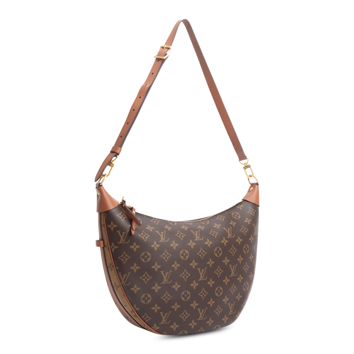 Louis Vuitton 2022 Monogram Reverse Loop Hobo Bag w/ Pouch, Strap & Receipt