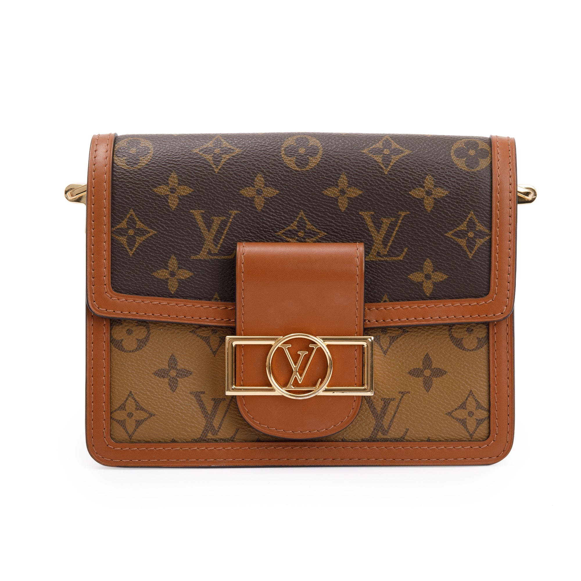 Louis Vuitton 2022 Monogram Reverse Mini Dauphine w/ Strap Box
