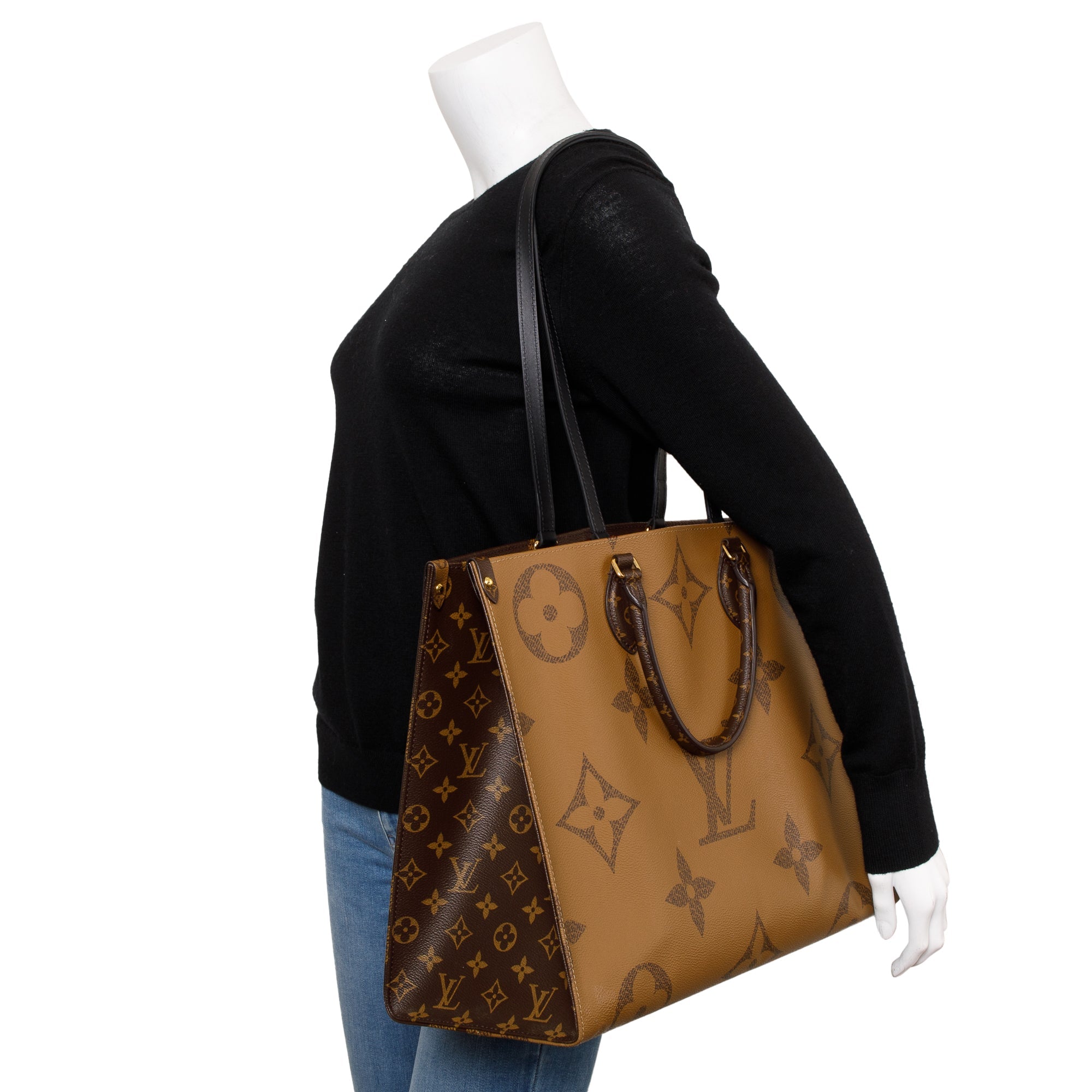 Louis Vuitton 2022 Monogram Reverse Onthego GM w/ Box