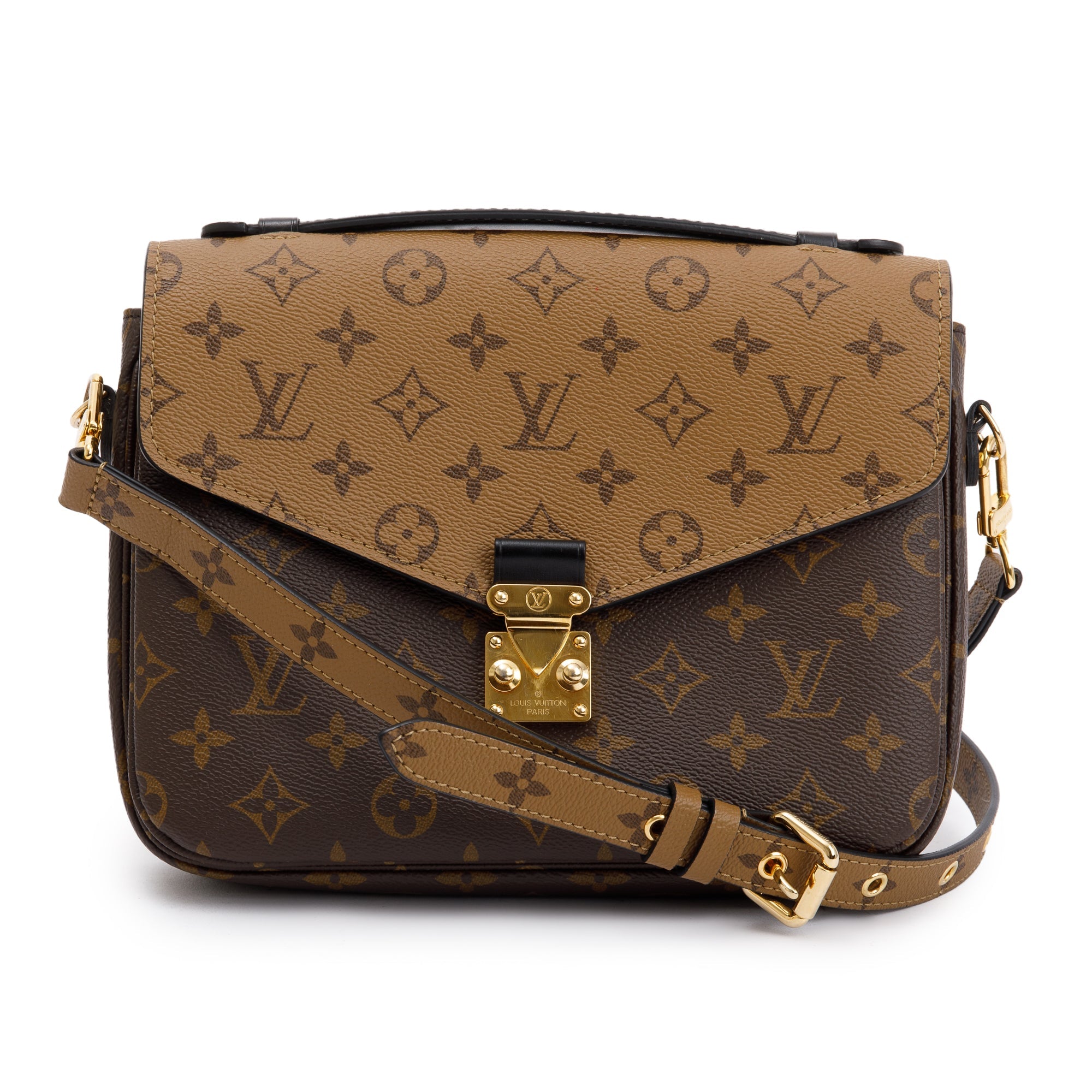 Louis Vuitton 2022 Monogram Reverse Pochette Metis w/ Strap
