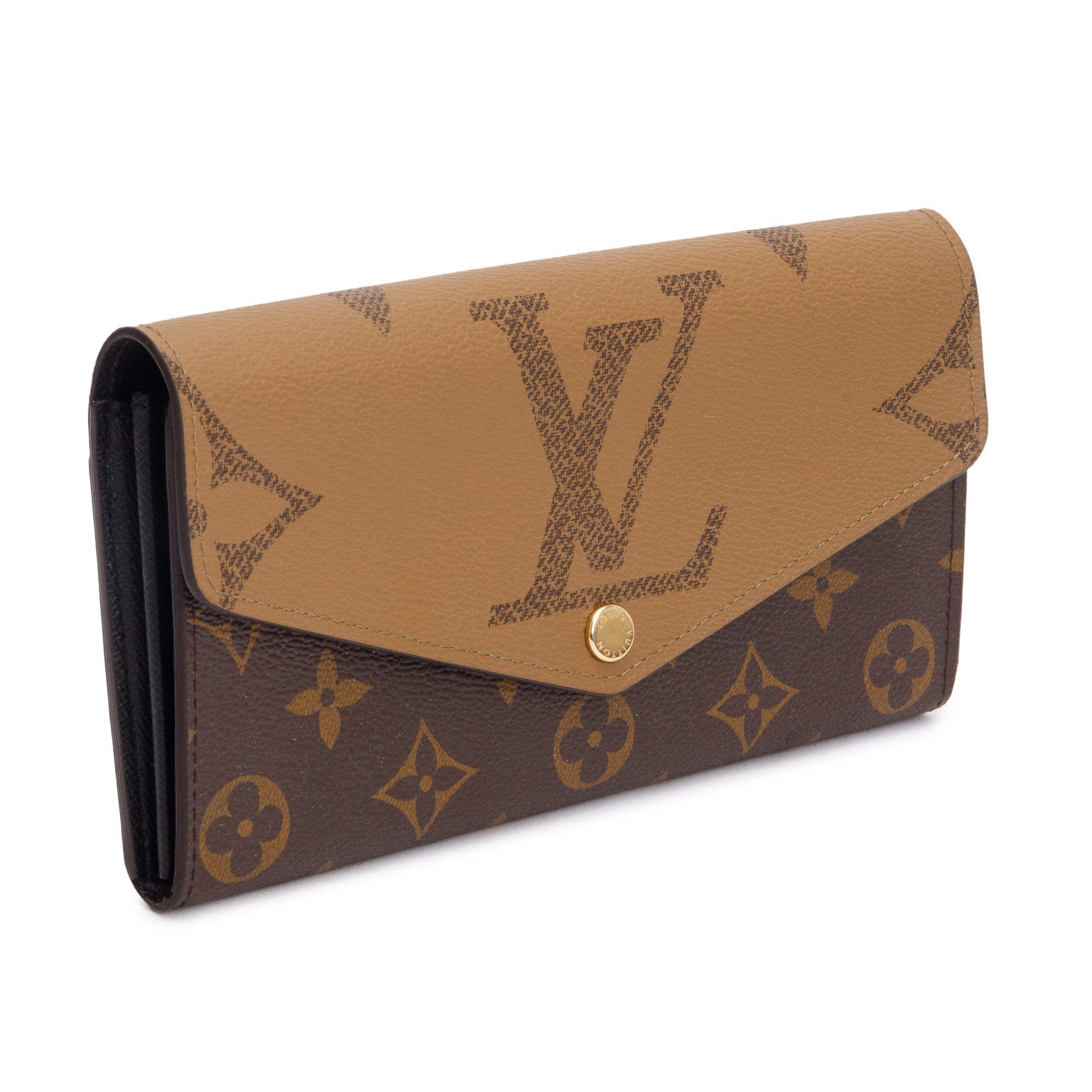 Louis Vuitton 2022 Monogram Reverse Sarah Wallet w/ Box & Receipt