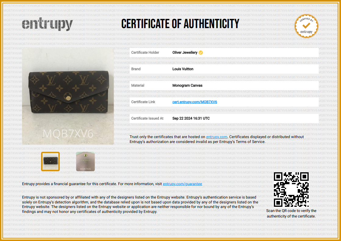 Louis Vuitton 2022 Monogram Sarah NM Wallet w/ Box