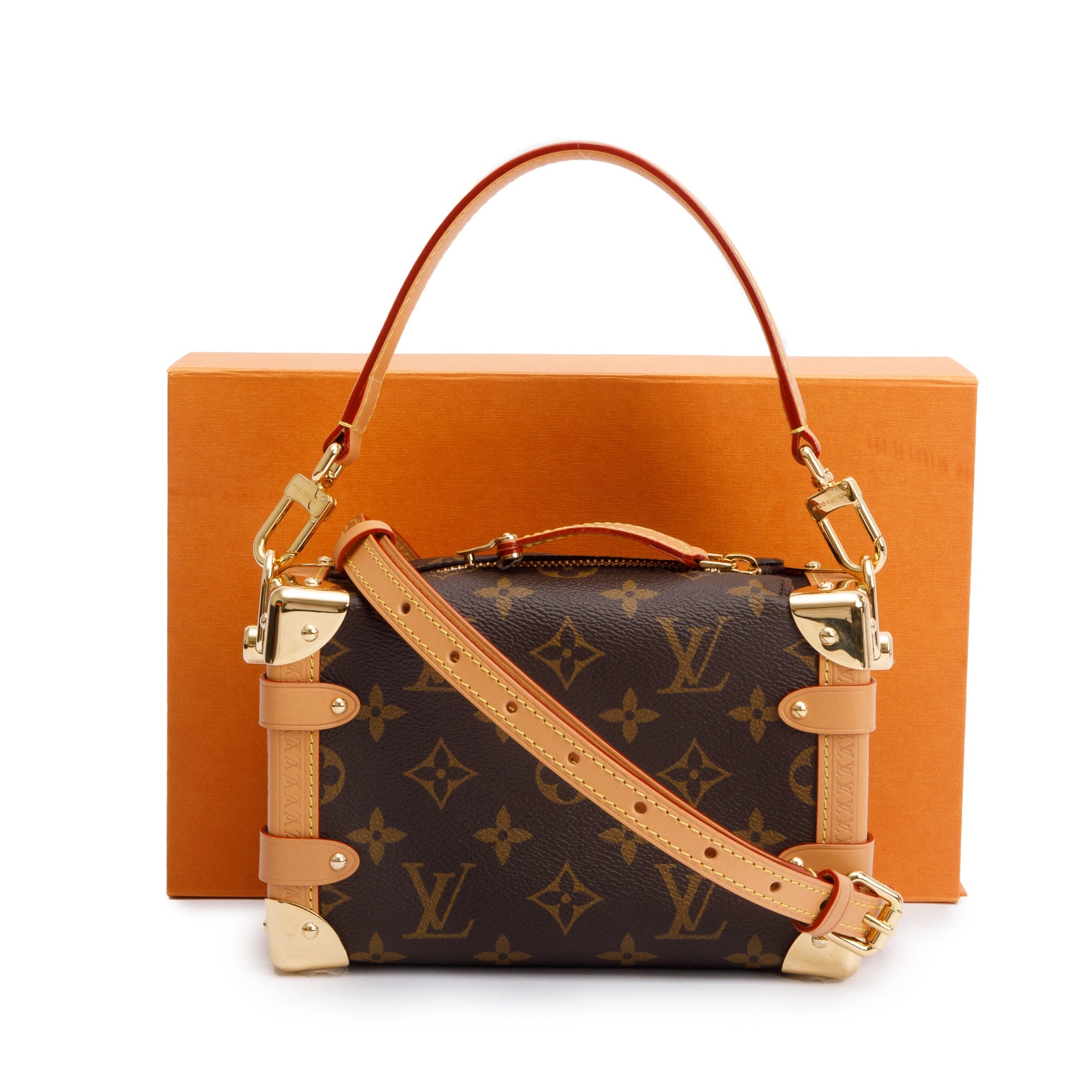Louis Vuitton 2022 Monogram Side Trunk PM w/ Strap, Box & Receipt