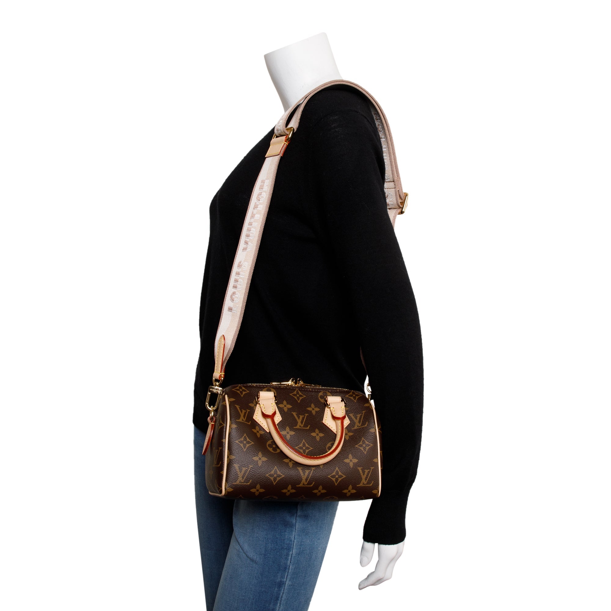 Louis Vuitton 2022 Monogram Speedy Bandouliere 20 w/ Strap & Box