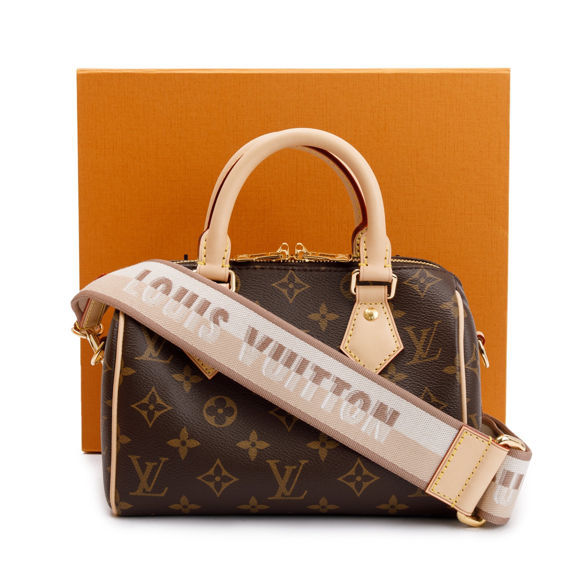 Louis Vuitton 2022 Monogram Speedy Bandouliere 20 w/ Strap & Box