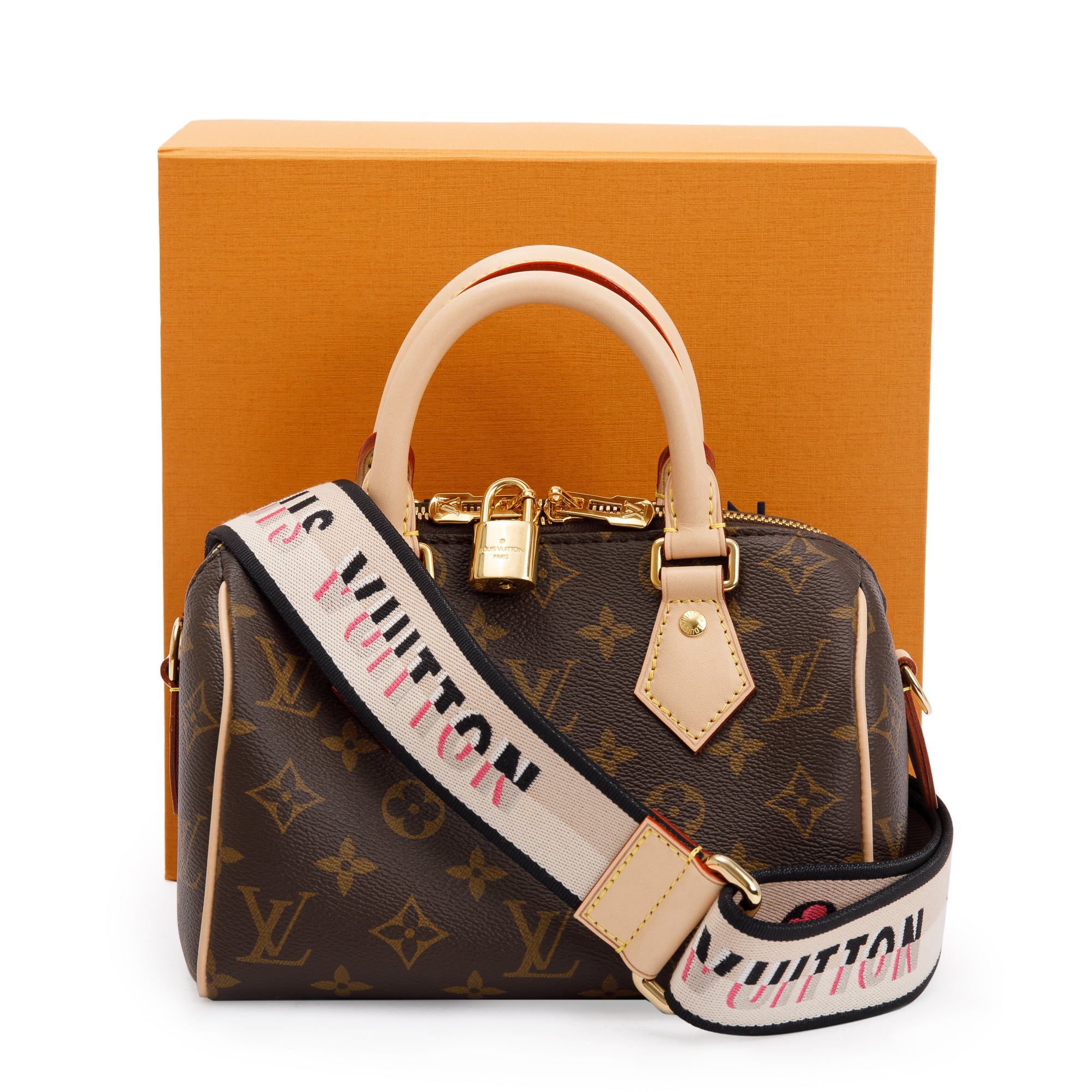Louis Vuitton 2022 Monogram Speedy Bandouliere 20 w/ Strap & Box