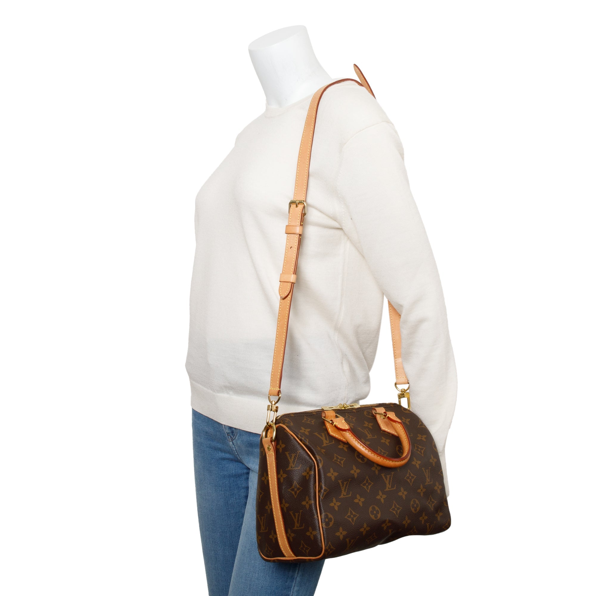 Louis Vuitton 2022 Monogram Speedy Bandouliere 25 w/ Strap